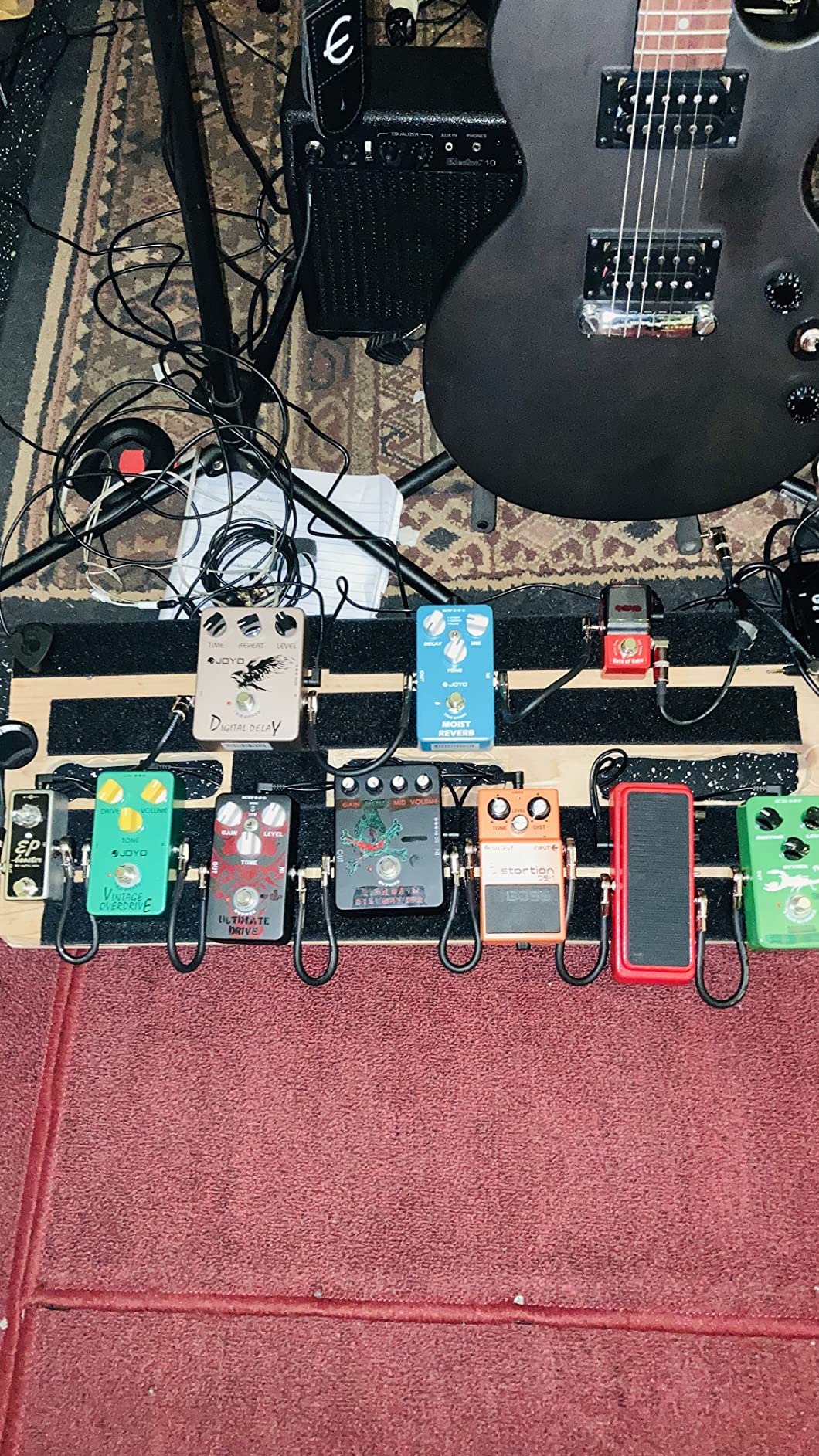 JOYO Vintage Overdrive Guitar Pedal, Smooth Overdrive Tone with RC4558 Chip, True Bypass (JF-01) customer photo 2