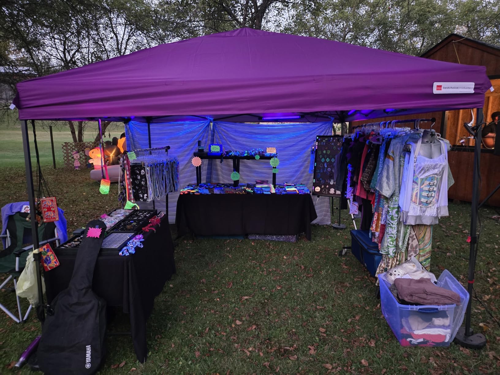 Best Choice Products 10x10ft Pop Up Canopy Tent, Outdoor Shade, 1 Person 1 Minute Set Up, Carry Case, 4 Weight Bags - Red customer photo 2