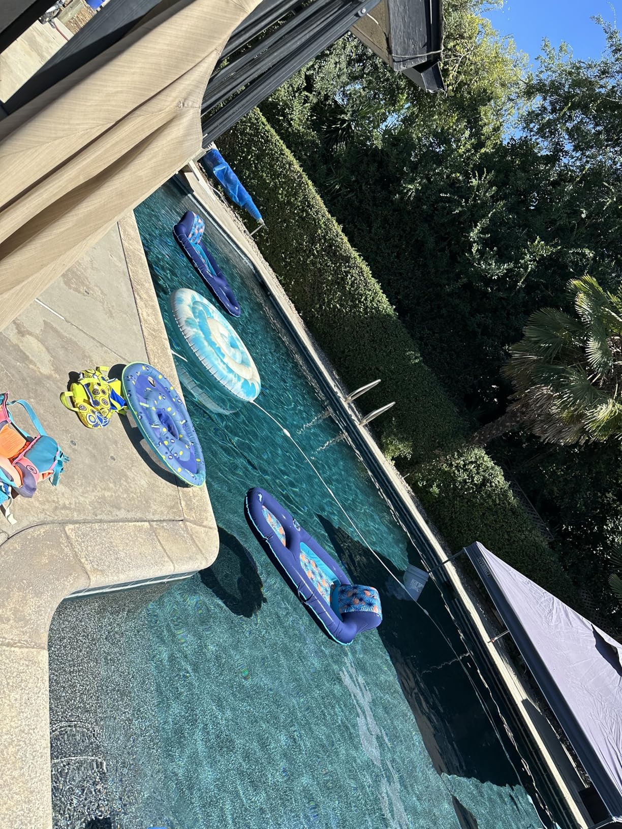 Aqua Luxury Water Pool Lounge - Extra Large - Inflatable Pool Floats for Adults with Headrest, Backrest, Footrest & Cupholder - Multiple Colors/Styles customer photo 1