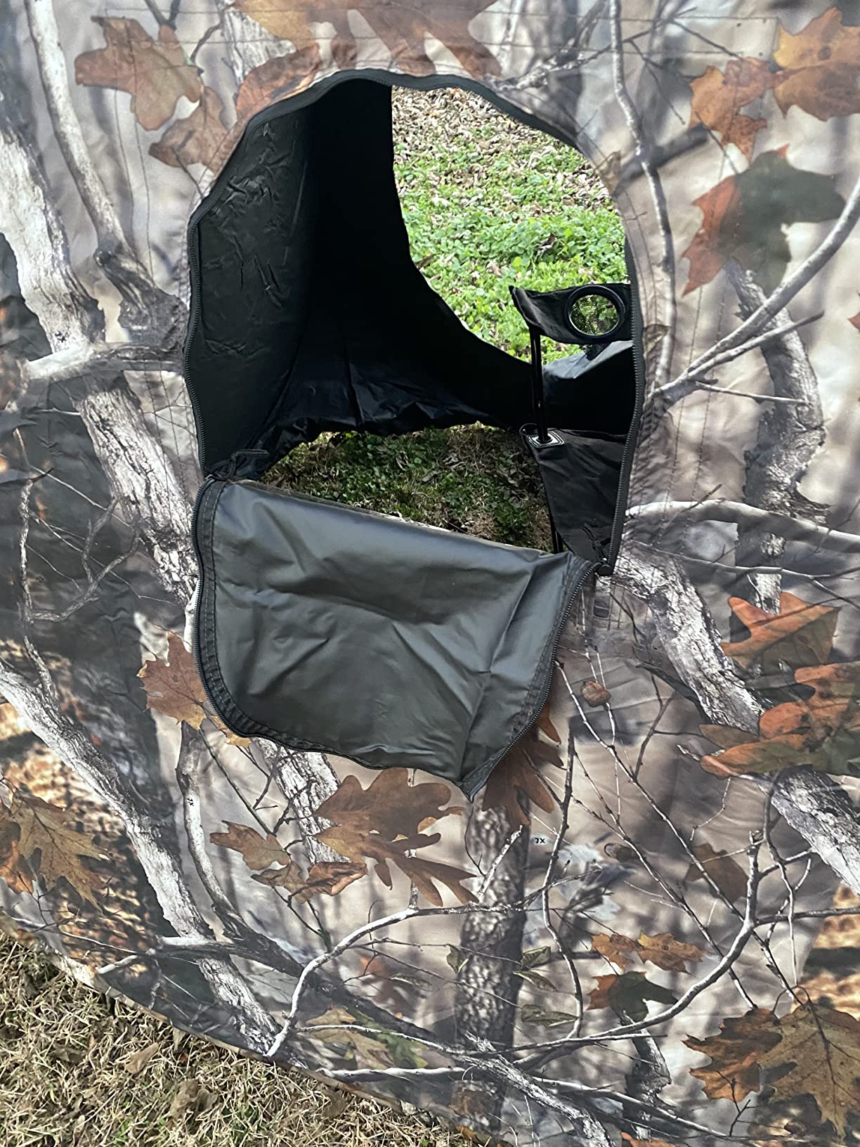 Guide Gear HuntRite Deluxe 4-Panel Spring Steel Hunting Blind 2 Person Ground Tent for Deer and Turkey Season customer photo 2