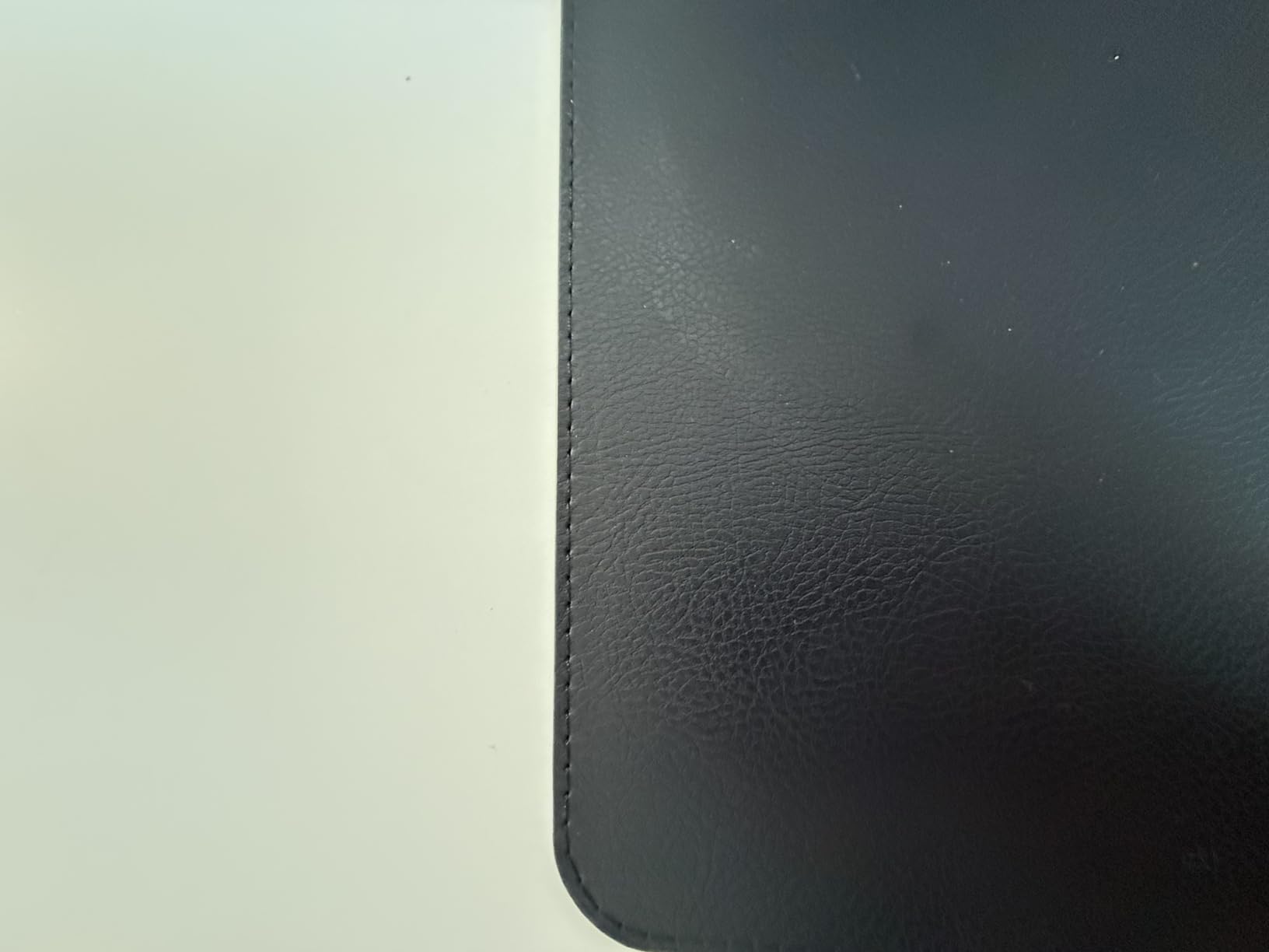 Nordik Leather Desk Mat Cable Organizer - Pebble Black 35 X 17 inch - Premium Mouse Mat - Felt Vegan Leather Desk Pad Protector - Desk Blotter Matt Keyboard - Large Desk Matt for Desktop Computer customer photo 2