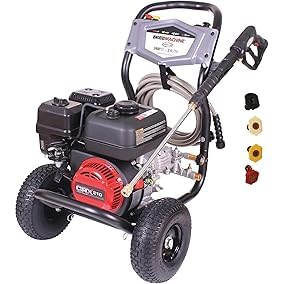 Simpson 3400 PSI Gas Pressure Washer, 2.5 GPM Residential Power Washer, Cold Water, 25' Hose, Clean Machine, 49-State Compliant (CM61083) customer photo 2