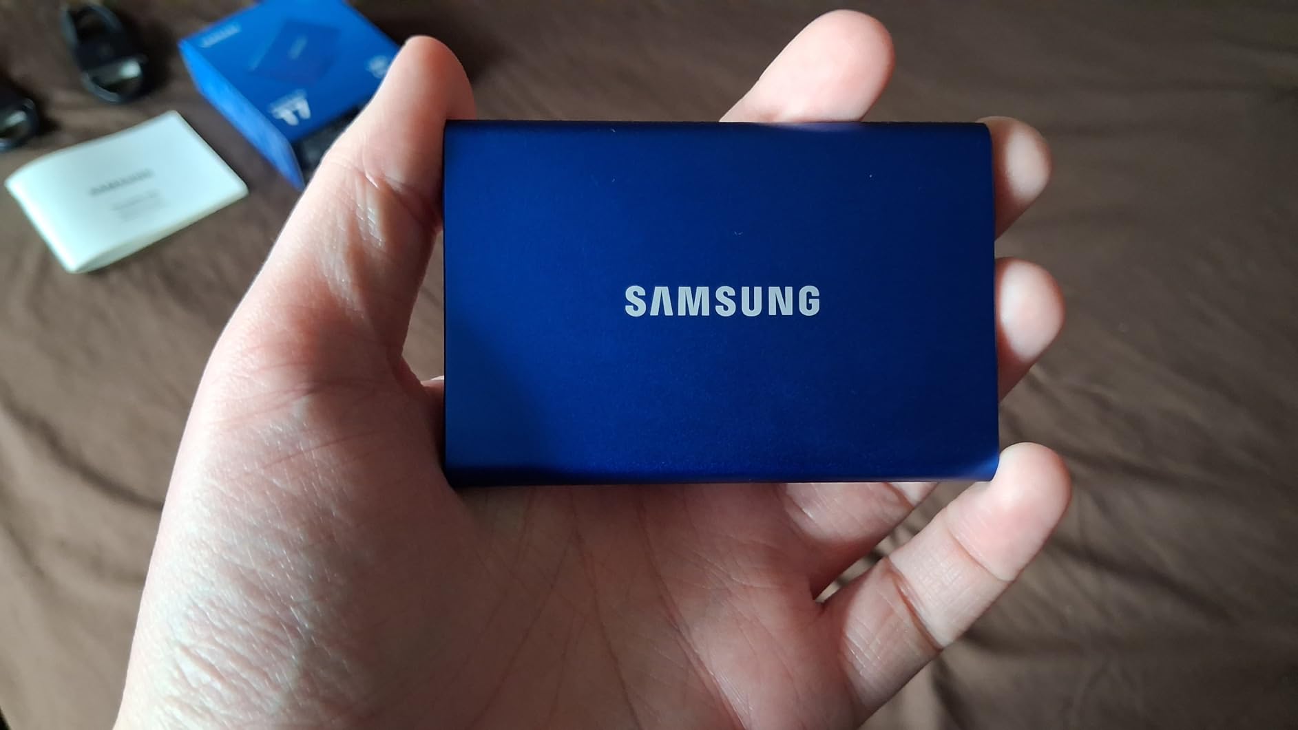 Samsung T7 Portable SSD, 1TB External Solid State Drive, Speeds Up to 1,050MB/s, USB 3.2 Gen 2, Reliable Storage for Gaming, Students, Professionals, MU-PC1T0T/AM, Gray customer photo 1