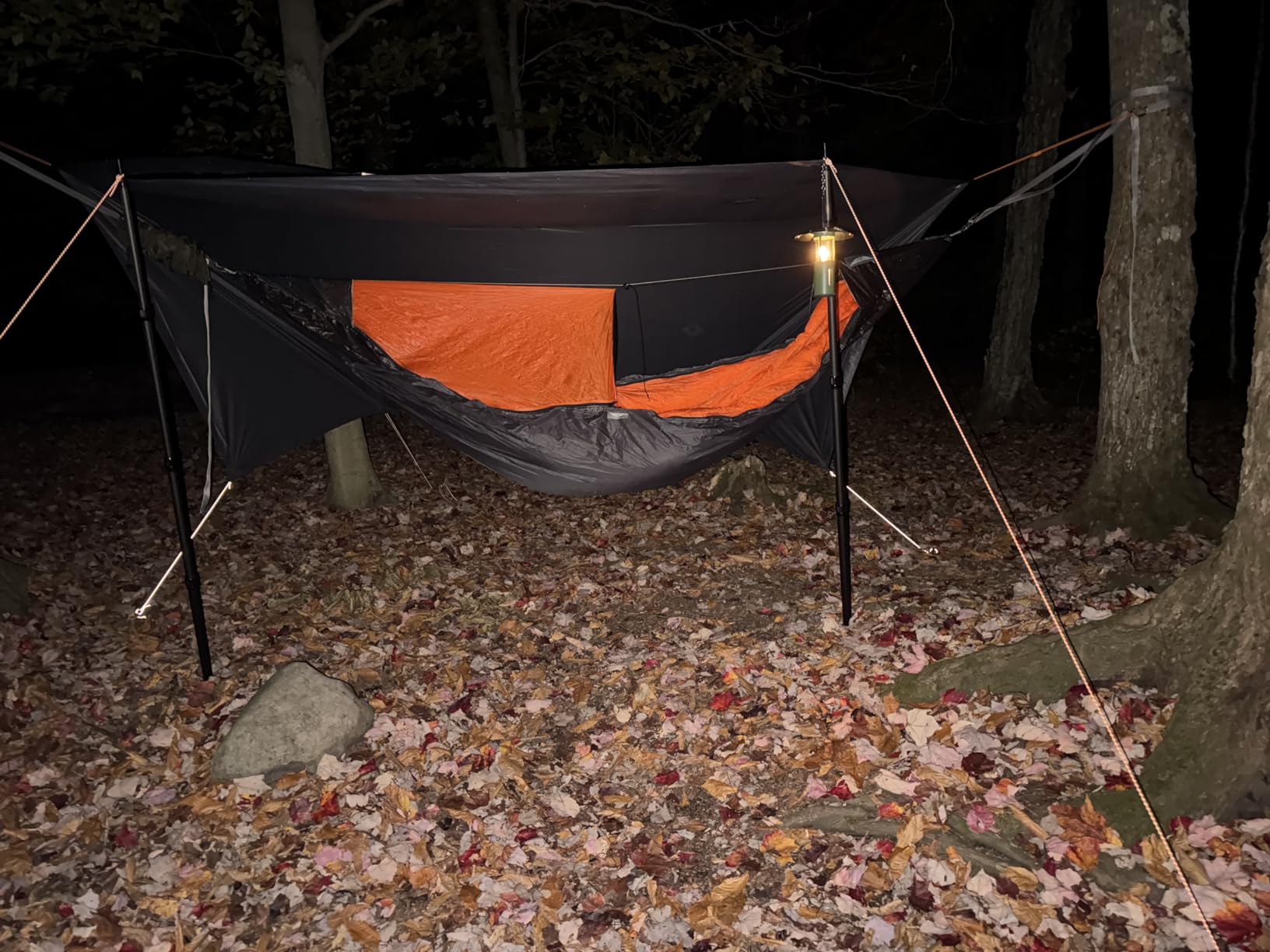 onewind 12×10 ft Hammock Tarp, Ultralight Tarp Silnylon Hammock Rain Fly Lightweight Waterproof Camping Tent Tarp with Doors customer photo 1