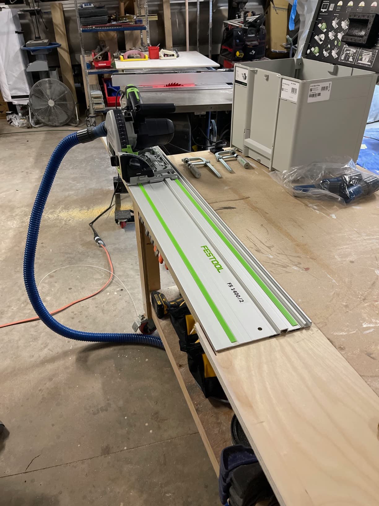 Plunge-Cut Track Saw TS 55 FEQ-F-Plus-FS with 55-Inch (1400mm) Guide Rail customer photo 2