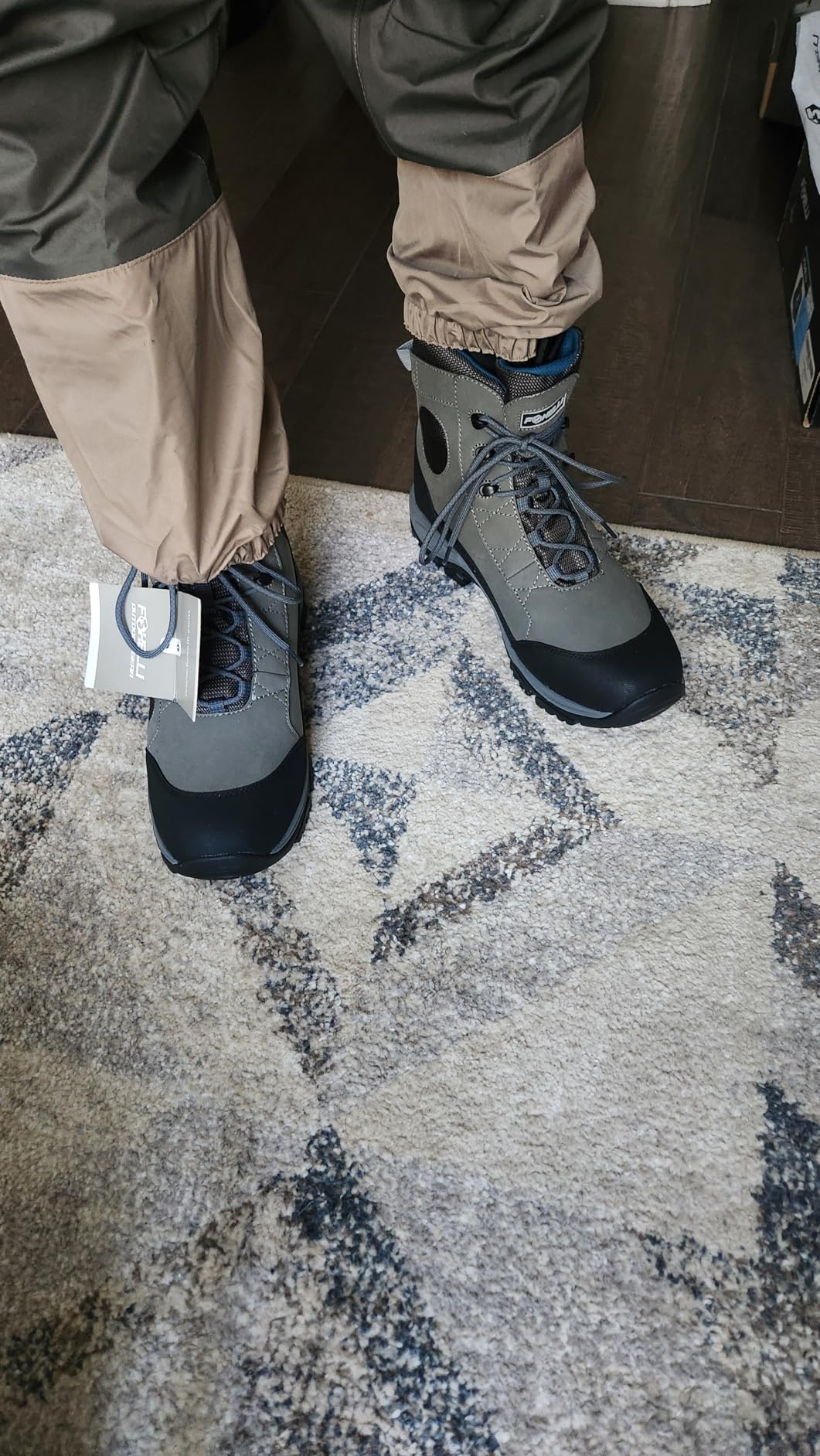Foxelli Wading Boots - Lightweight Fly Fishing Boots for Men (Rubber Sole) customer photo 1
