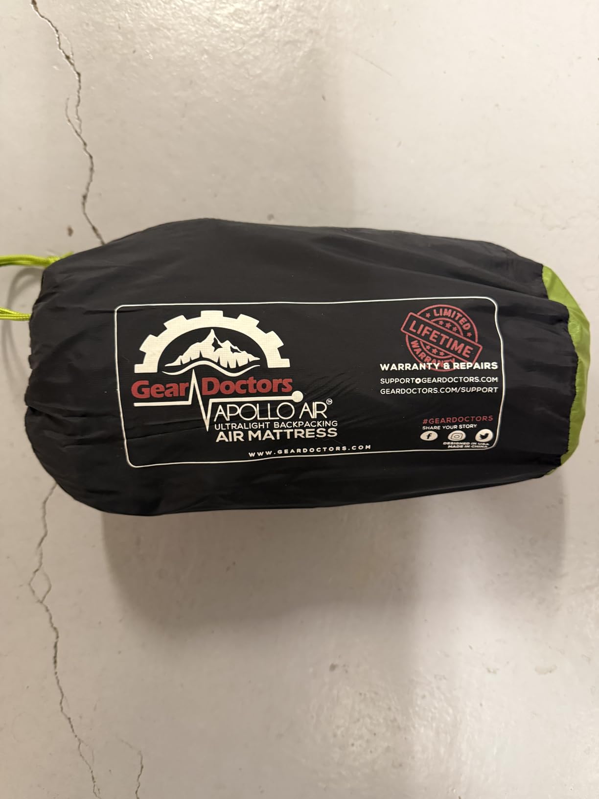 Gear Doctors ApolloAir 5.2 R-Value 17oz Ultralight Insulated Inflatable Camping Sleeping Pad customer photo 1