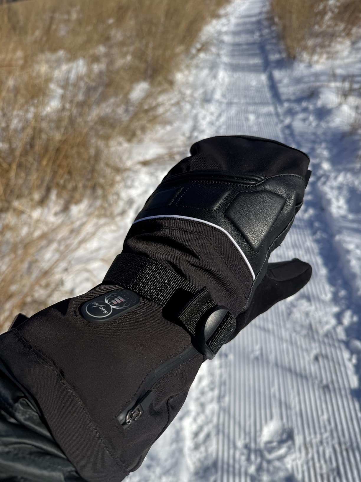 SNOW DEER Heated Mittens for Men and Women Waterproof Ski Gloves with Touchscreen 7.4V 3000mAh Battery Electric Rechargeable Thermal Mittens customer photo 1