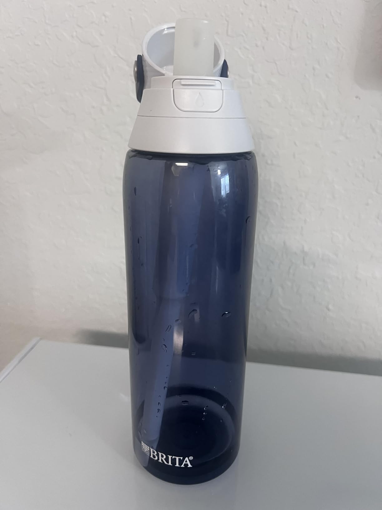 Brita Hard-Sided Plastic Premium Filtering Water Bottle, BPA-Free, Reusable, Replaces 300 Plastic Water Bottles, Filter Lasts 2 Months or 40 Gallons, Includes 1 Filter, Blush - 26 oz customer photo 2