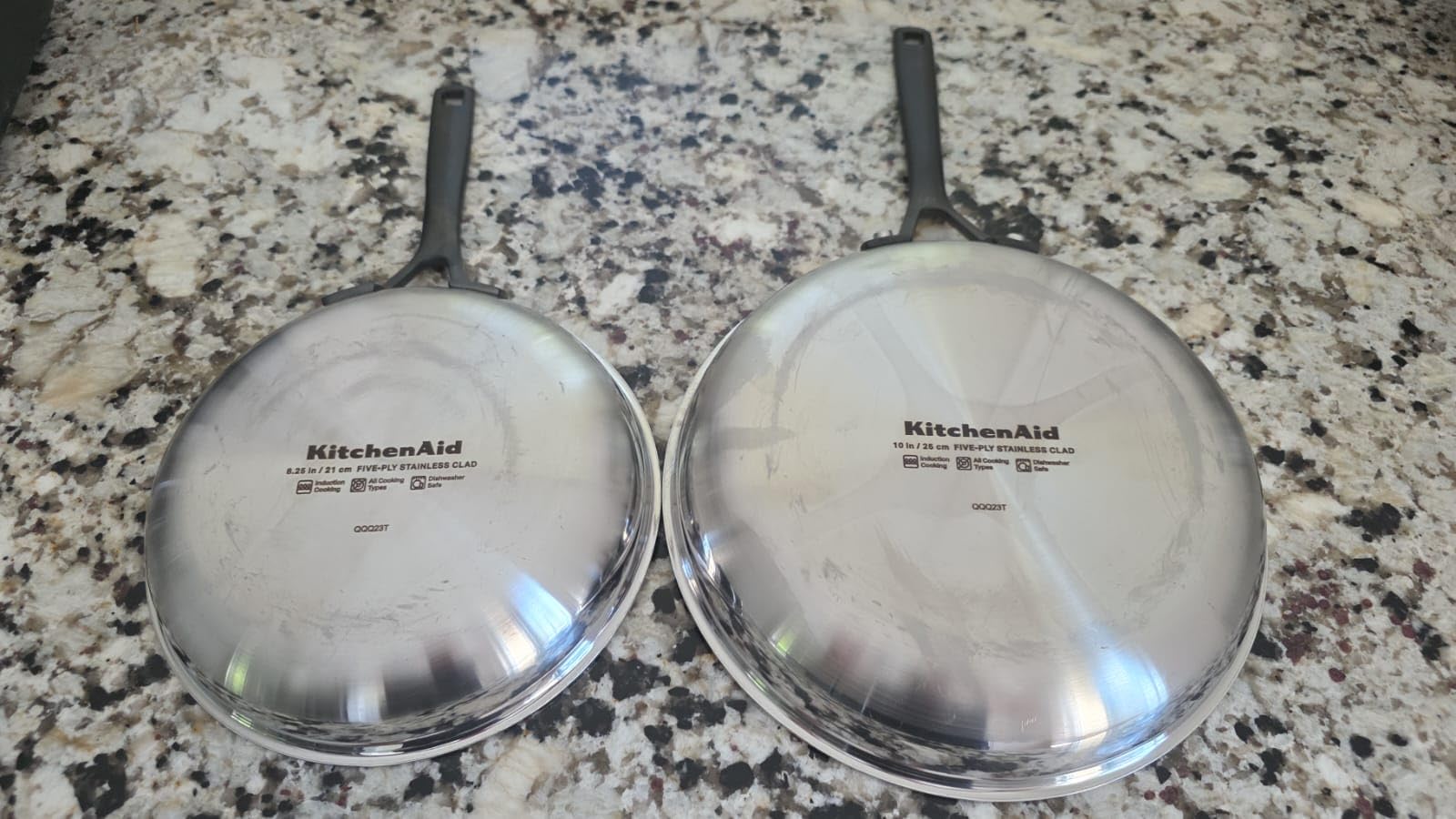 KitchenAid 5-Ply Clad Polished Stainless Steel Cookware Pots and Pans Set, Cookware Set (10 Piece) customer photo 2