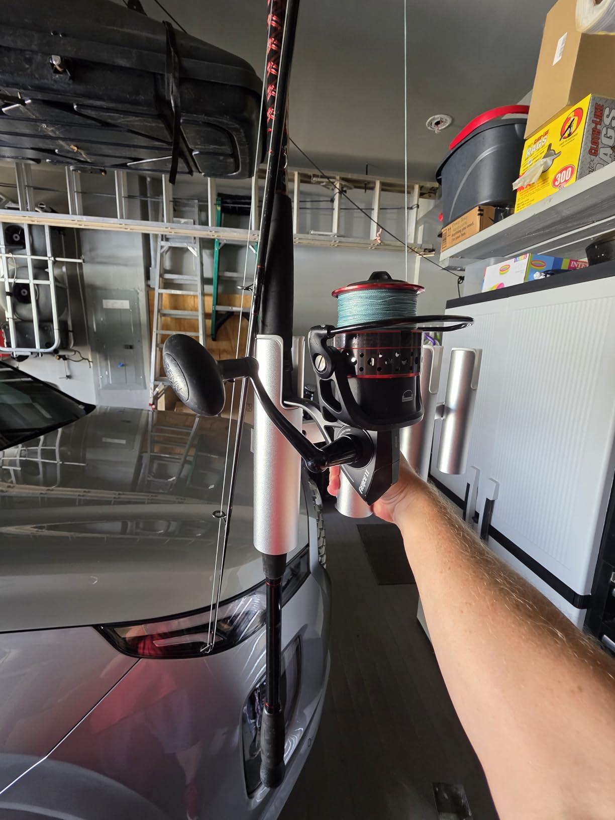 Aluminium Wall-Mounted Fishing Rod Holder for Boat, Garage & Marine - Holds Rods & Poles customer photo 2