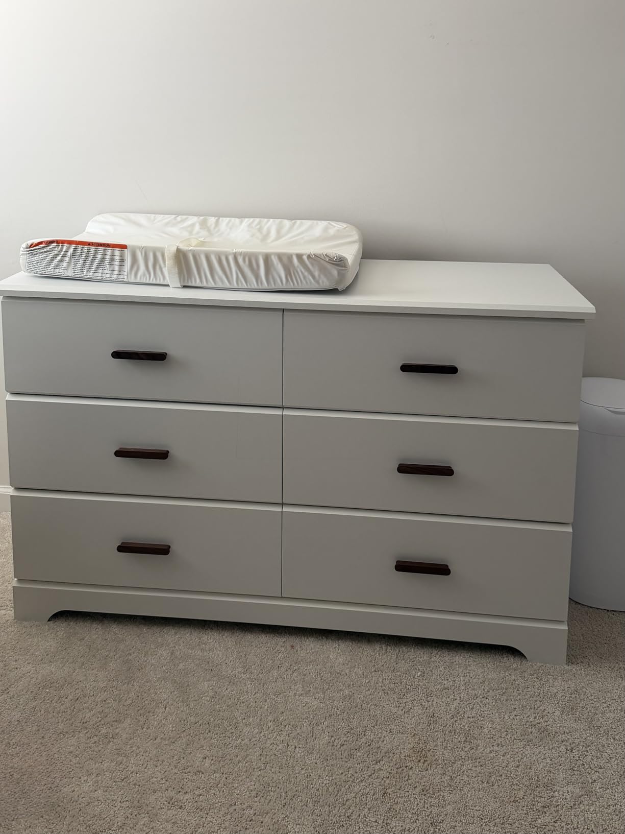 Storkcraft Brookside 2 Drawer Changing Table Dresser (White) - GREENGUARD Gold Certified Baby Dresser with Changing Table Top, Includes Interlocking Drawer System customer photo 2