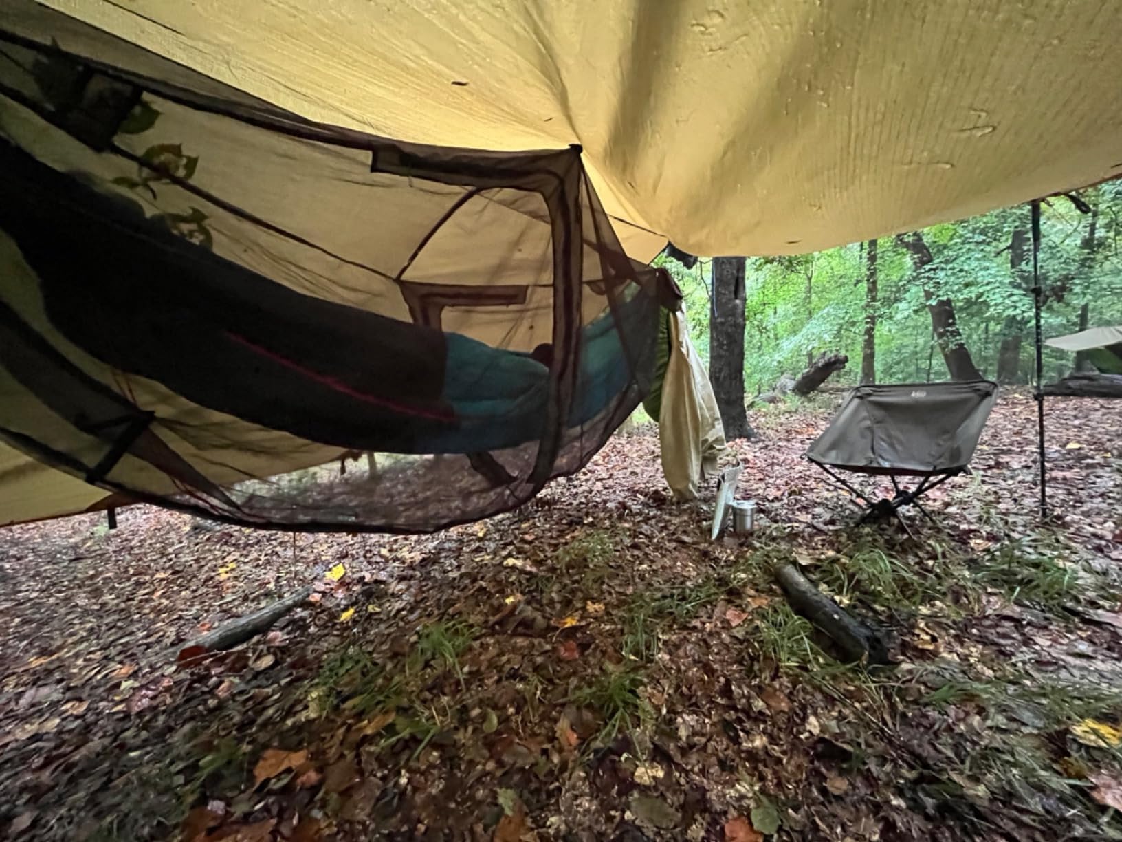 GRAND TRUNK 360° ThermaQuilt 3-in-1 Hammock Underquilt | Converts to Sleeping Bag or Blanket | 40°F Rated, Lightweight Insulated Camping Quilt | Blue/Navy customer photo 2