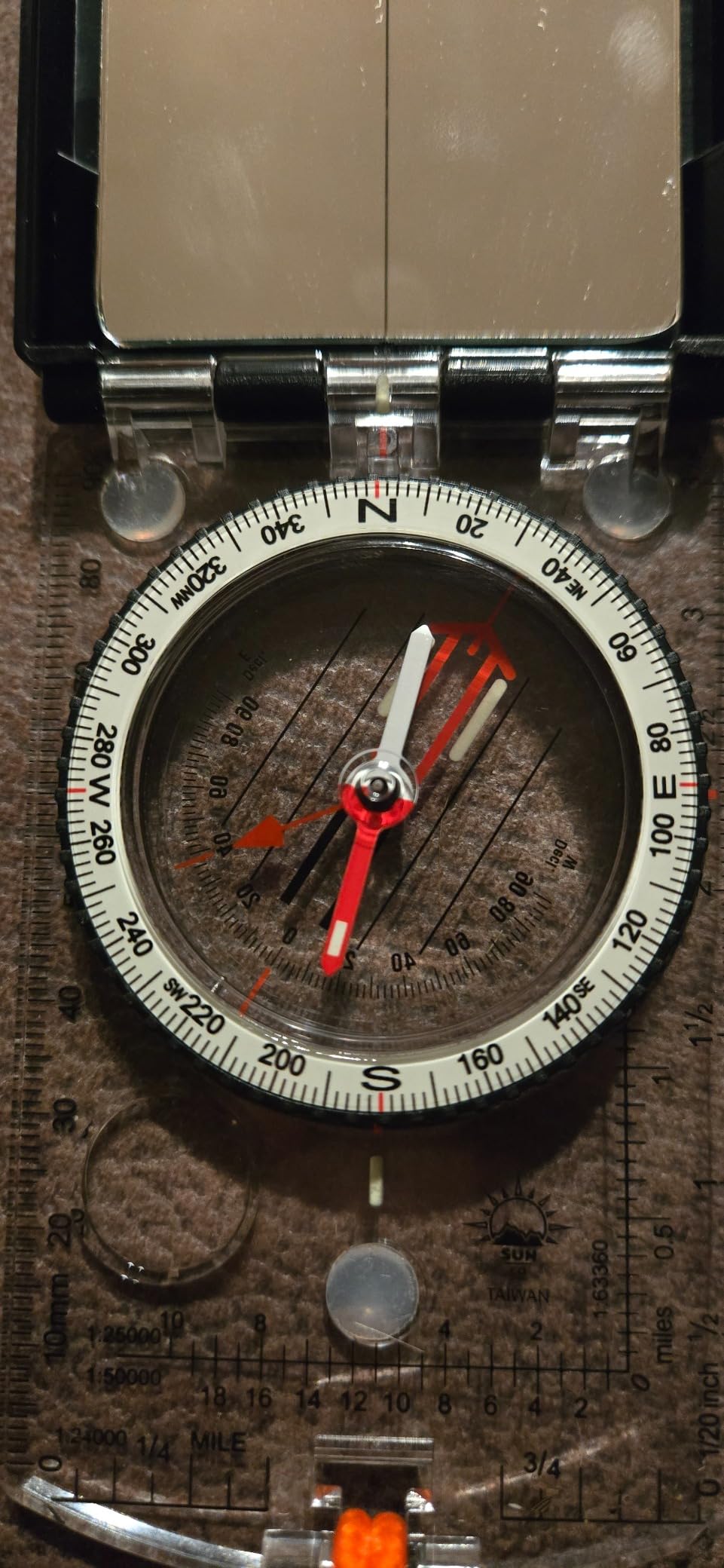Sun Company ProSight Sighting Map Compass with Adjustable Declination - Lightweight Orienteering Baseplate Compass for Hiking, Backpacking, and Survival Navigation customer photo 2