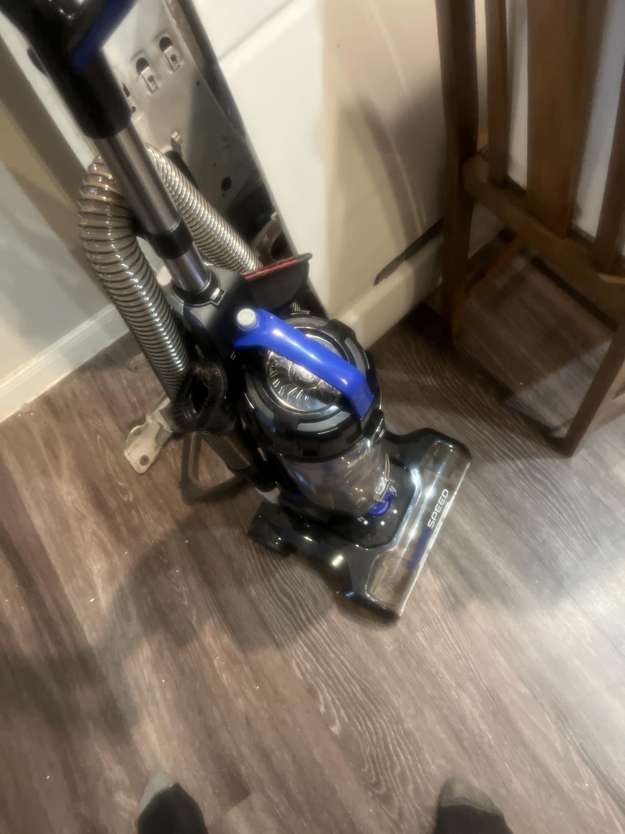 Eureka Lightweight Powerful Upright Vacuum Cleaner for Carpet and Hard Floor, PowerSpeed, New Model, Blue/Black customer photo 2
