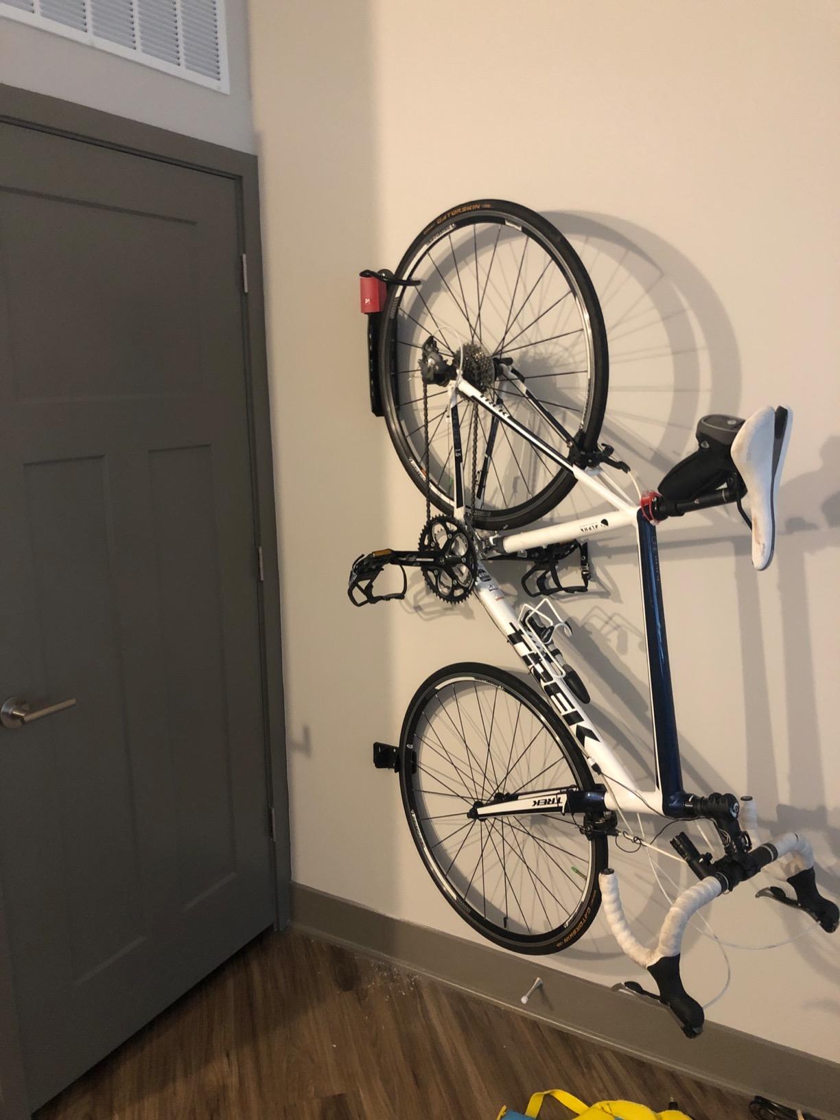 PRO BIKE TOOL Swivel Bike Rack - 2 Pack Indoor Wall Mount for Bicycles in Home and Garage - Vertical Hanging Rack for Space-Saving Storage customer photo 2