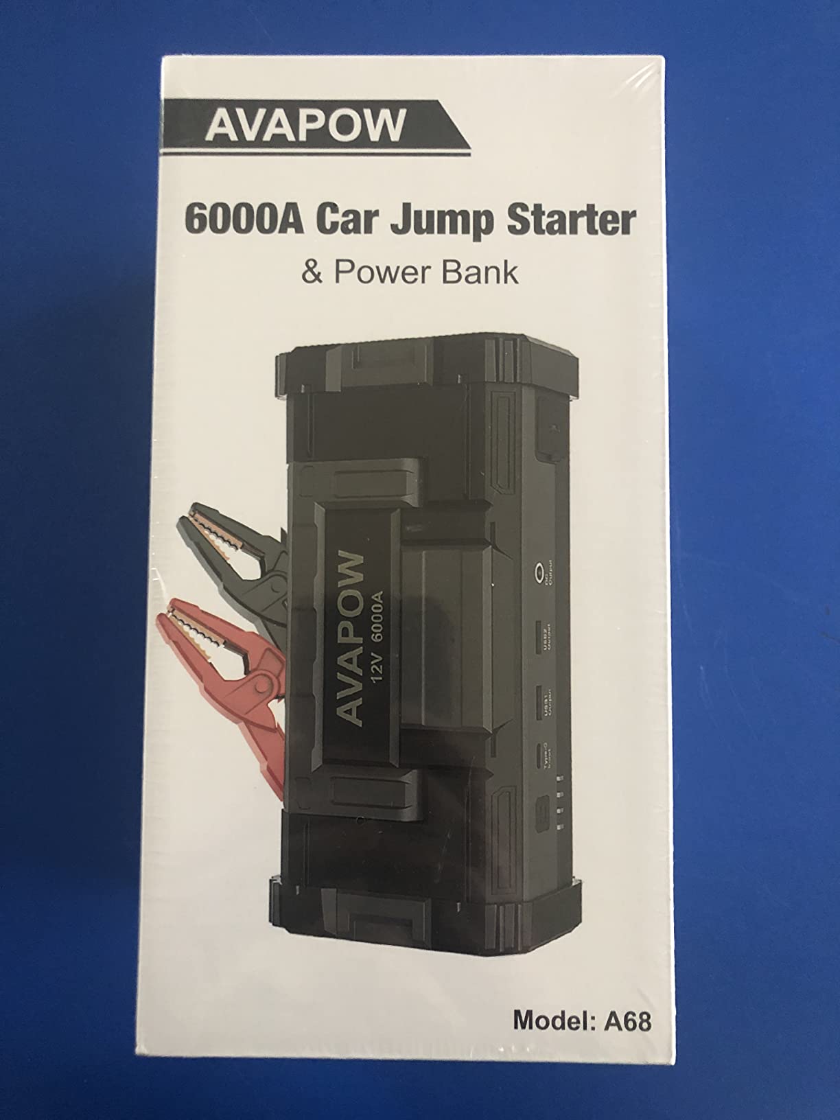 AVAPOW 6000A Car Battery Jump Starter Portable (12V DC Output for All Gas or up to 12L Diesel), Jump Box for Car Battery with USB3.0 Power Bank, Jump Pack with SOS Bright Light customer photo 2