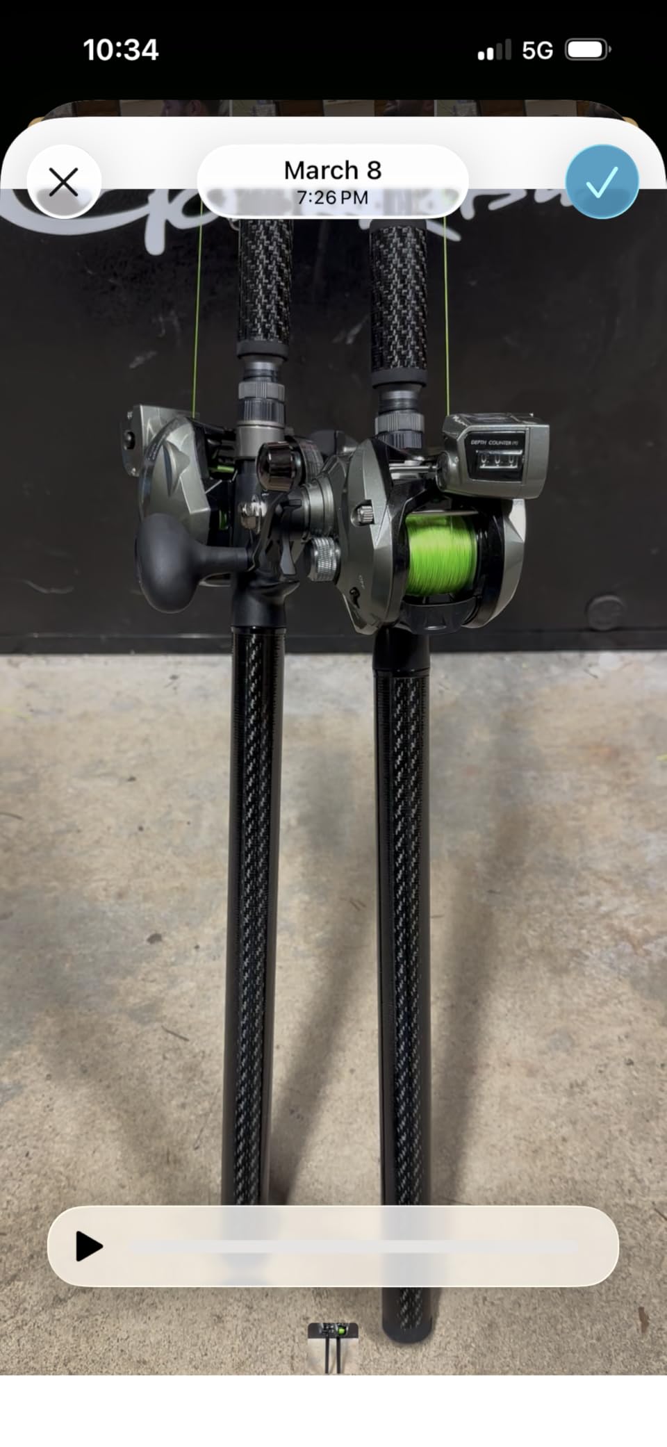 Okuma Convector Low Profile Line Counter Graphite Frame Trolling Reel customer photo 1