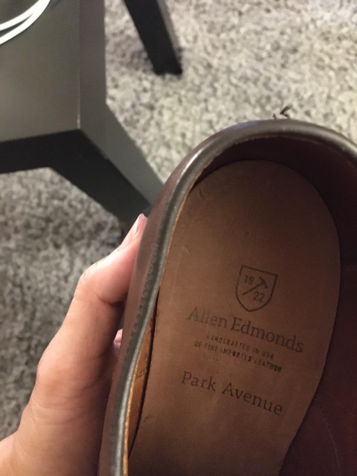 Allen Edmonds Men's Park Avenue Waterproof Cap-toe Oxford Dress Shoe customer photo 1