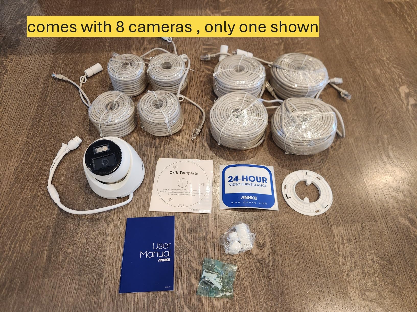 ANNKE 16CH 4K PoE Security Camera System, 12MP H.265+ NVR with 4TB HDD and 8X 4K/8MP IP Wired Cams, AI Human Vehicle Detection, Spotlight Color Night Vision, Built-in Mic, Compatible with Alexa customer photo 2