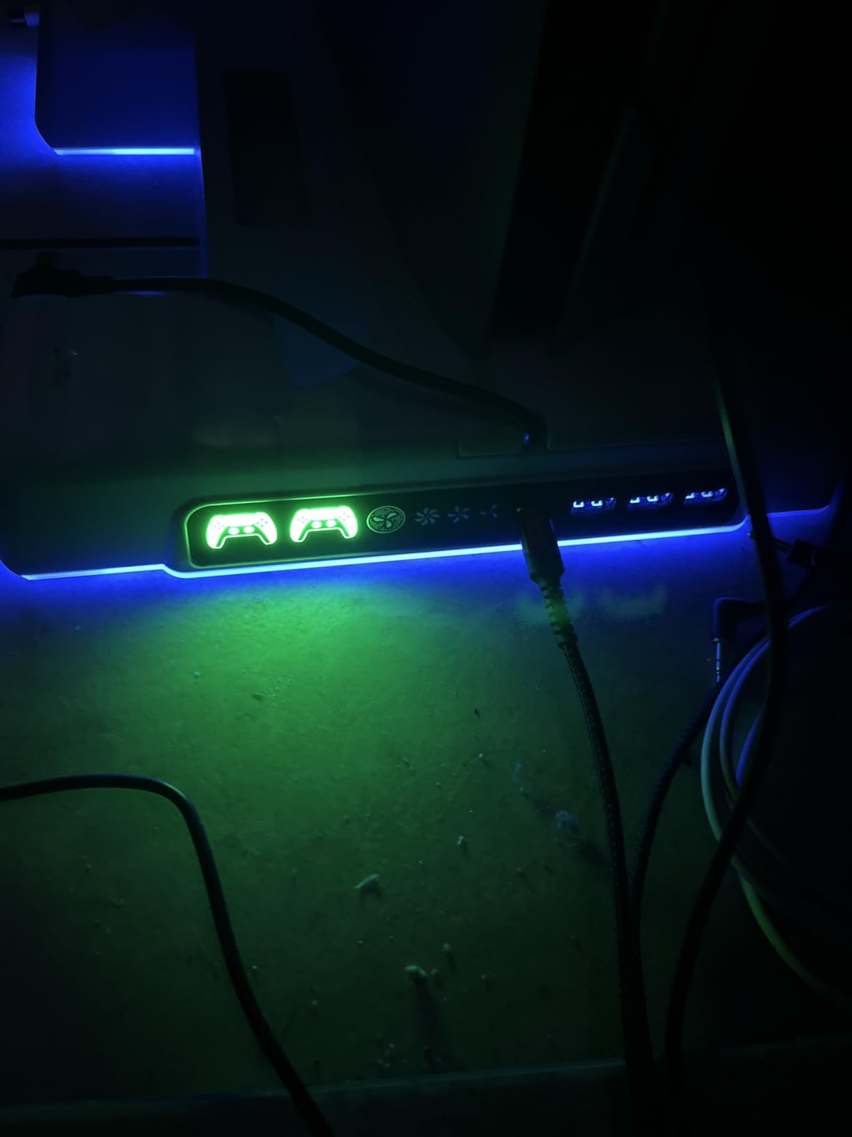 PS5/Slim/Pro Stand and Cooling Station with LED Controller Charging Station for PlayStation 5 Console customer photo 2