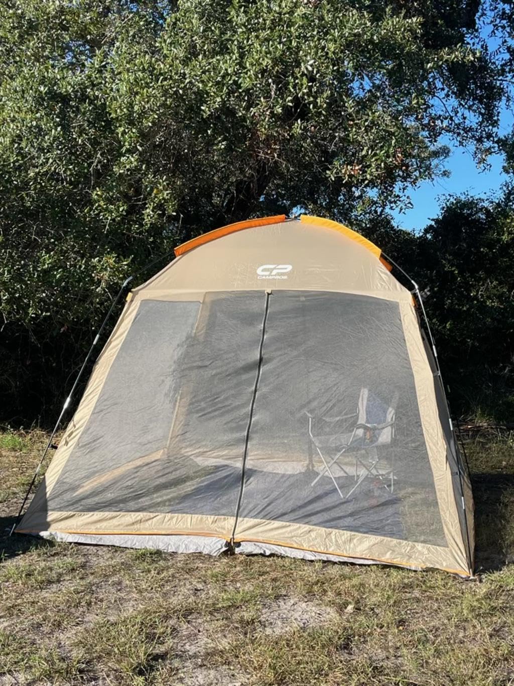 CAMPROS CP Screen House 13 x 13 Ft Screened Mesh Net Wall Canopy Tent Screen Shelter Gazebos for Patios Outdoor Camping Activities - Blue customer photo 1