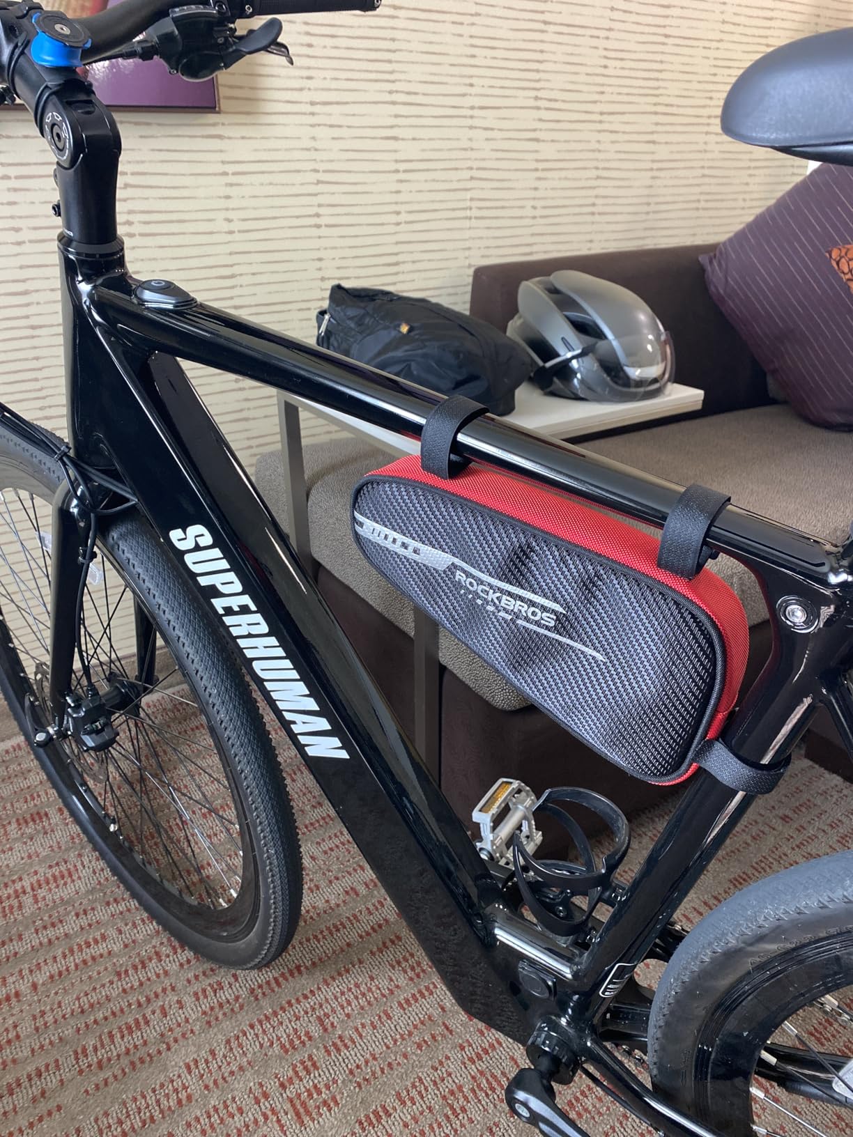 ROCKBROS Bike Bag Bicycle Frame Bag Bike Triangle Storage Bag Bike Accessories Pouch Cycling Pack for MTB Road Bicycle Accessories customer photo 2
