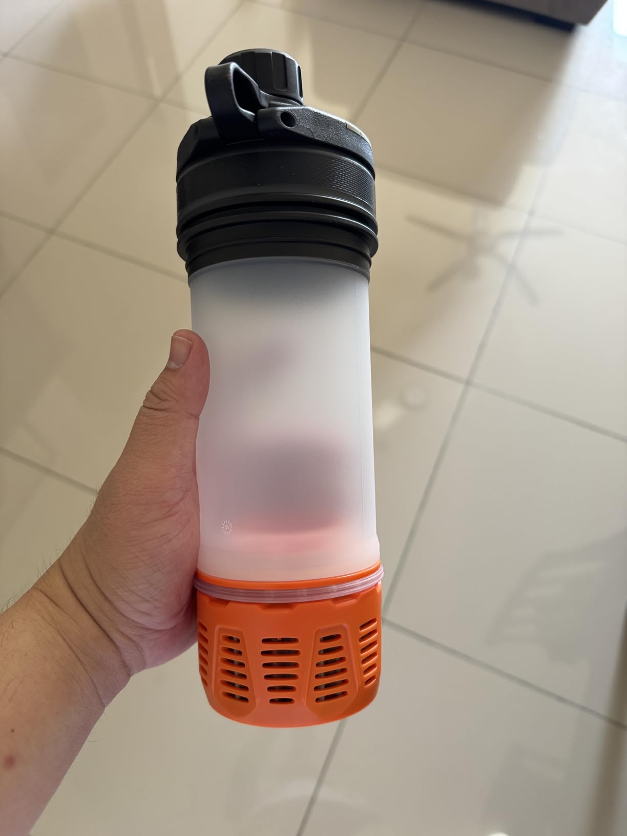 GRAYL GeoPress 24 oz Water Purifier Bottle - Filter for Hiking, Camping, Survival, Travel (Oasis Green) customer photo 2