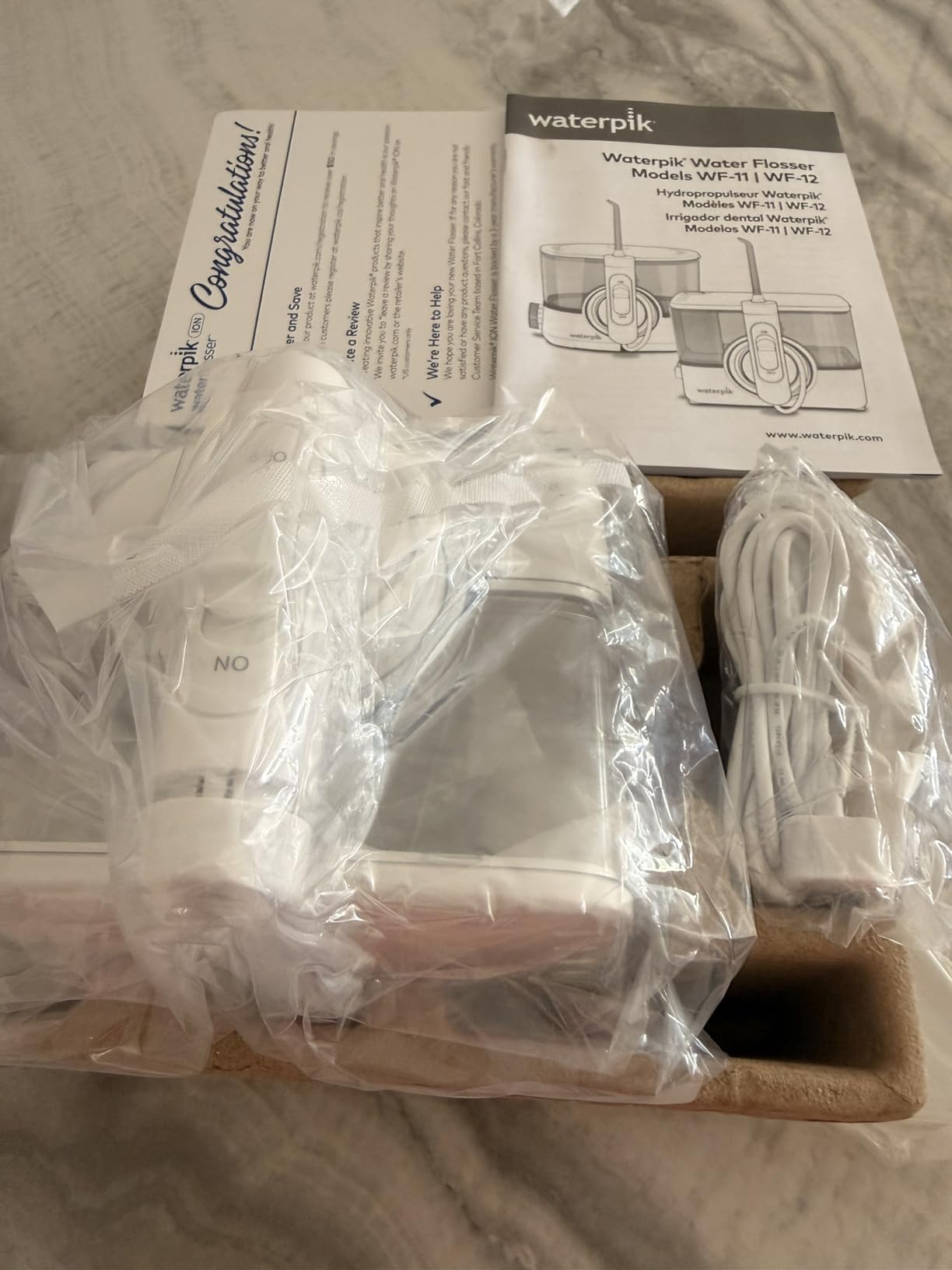 ION Professional Water Flosser, Rechargeable and Portable for Teeth, Gums, Braces, 10 Settings, 7 Flossing Tips For Multiple Users And Needs, ADA Accepted, WF-12 White, Packaging May Vary customer photo 1
