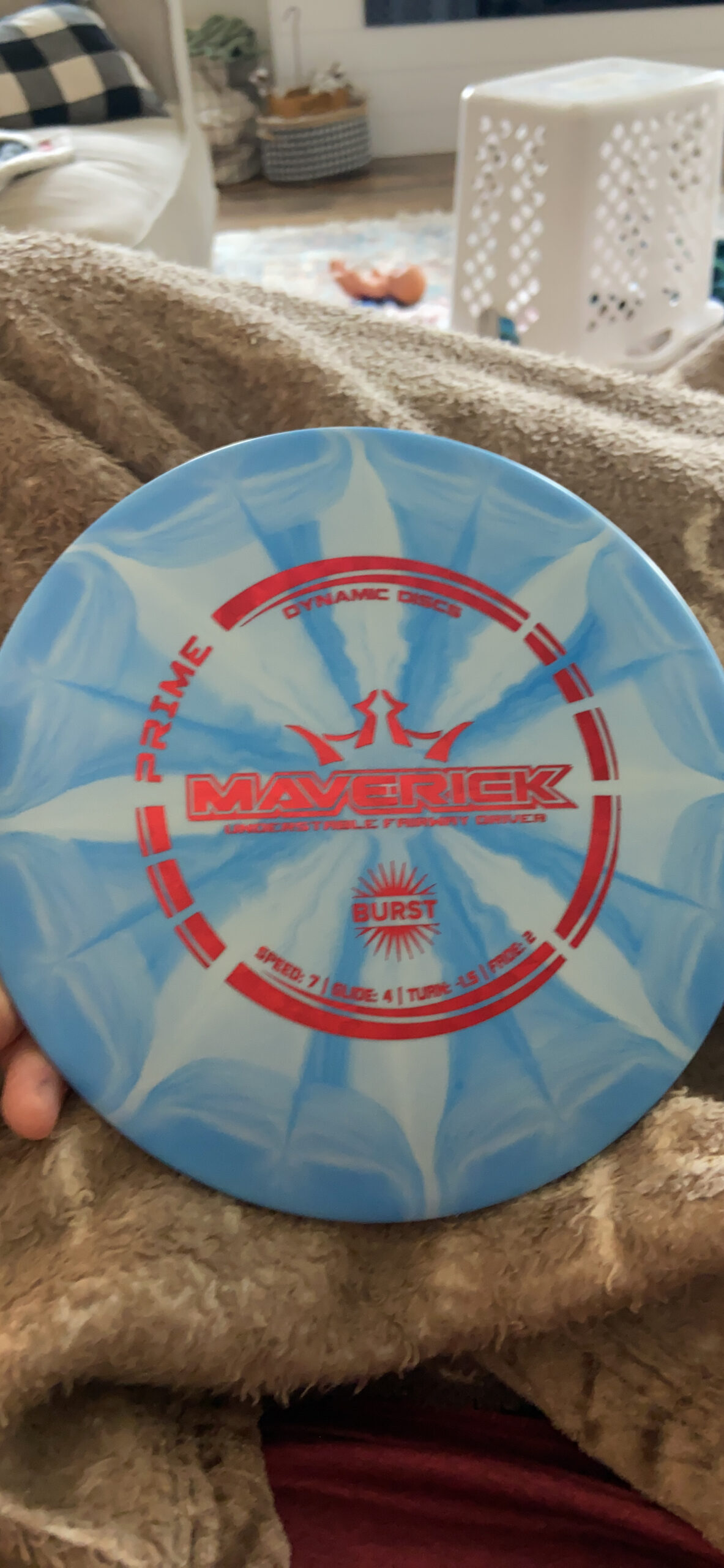 Dynamic Discs Prime Burst Maverick | Beginner Fairway Disc Golf Driver | Understable to Straight Flight | Controllable & Versatile Disc Golf Fairway | 170g + | Stamp & Pattern Will Vary customer photo 1