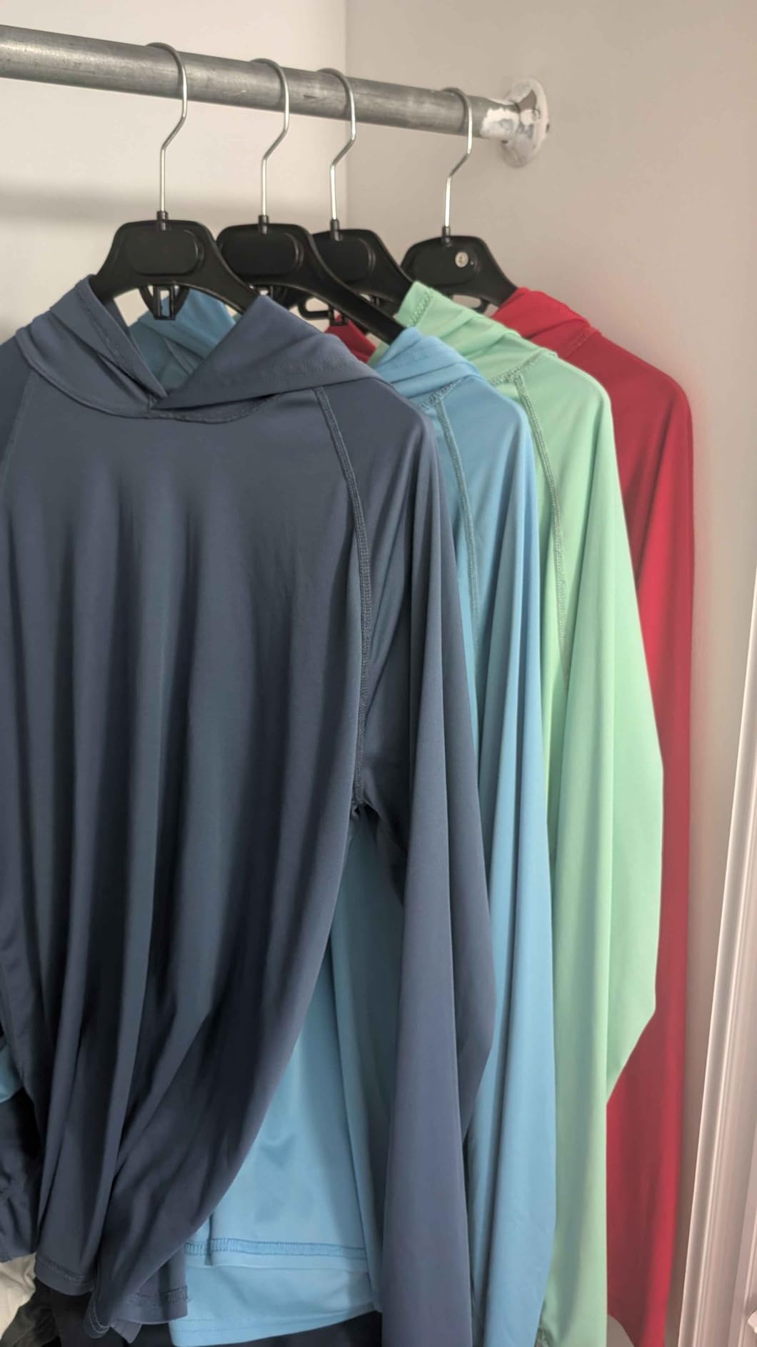 Sun Shirt UPF 50+ Men's Fishing Shirt Long Sleeve UV Protection Hoodie Rash Guard for Swimming Running Hiking Light customer photo 1