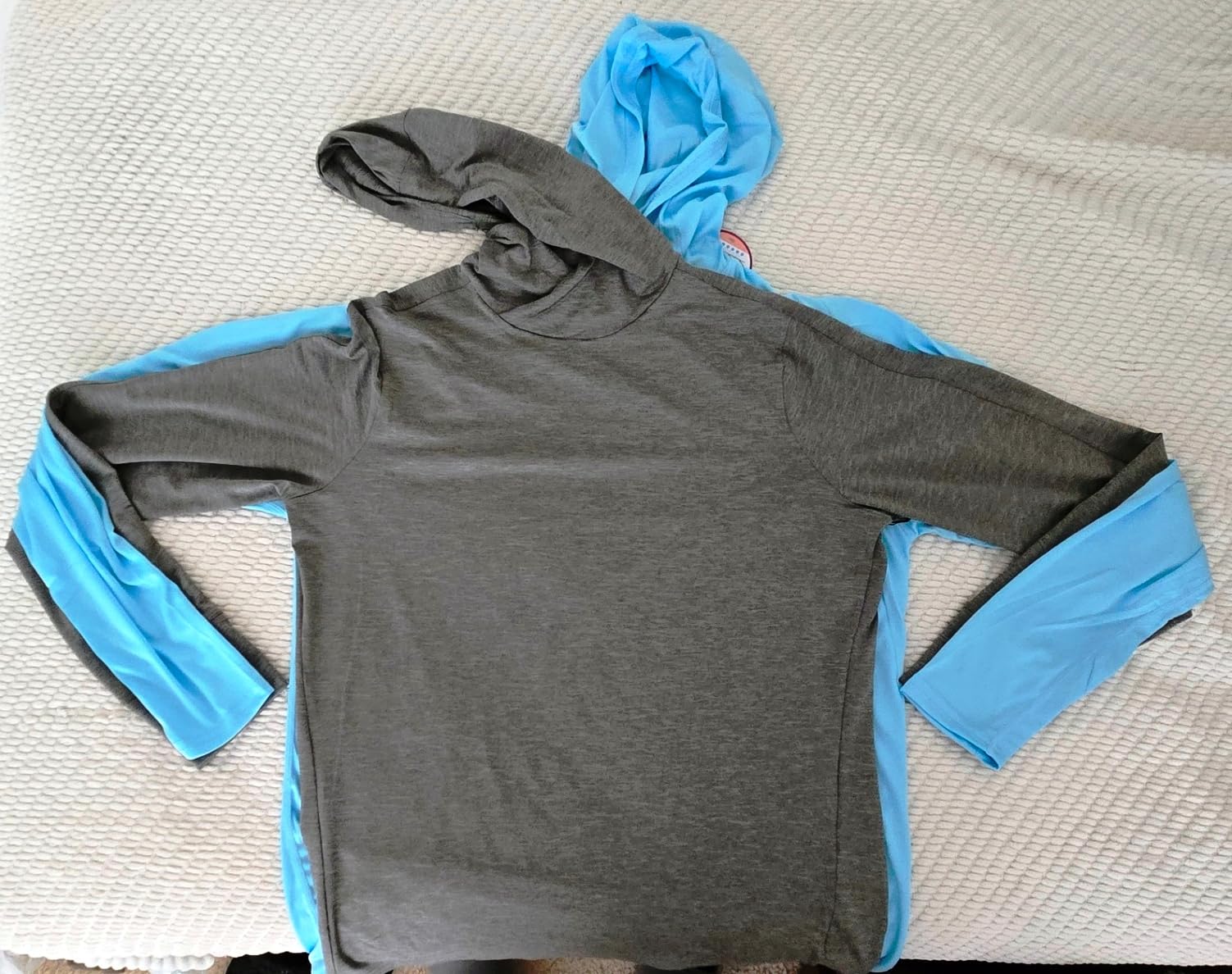 Sun Shirt UPF 50+ Men's Fishing Shirt Long Sleeve UV Protection Hoodie Rash Guard for Swimming Running Hiking Light customer photo 2