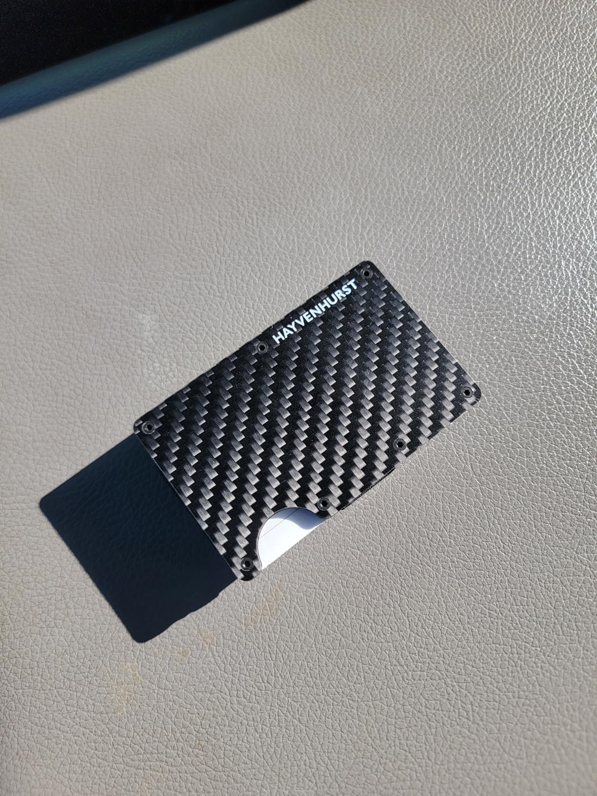 Wallet for Men - Slim RFID Blocking Metal Wallet with Money Clip, Minimalist Front Pocket Credit Card Holder customer photo 2