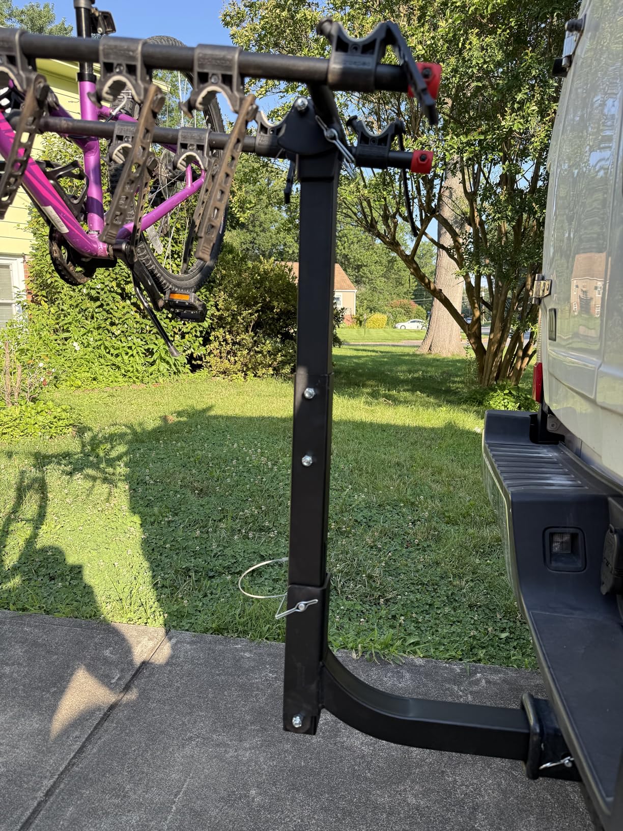 Retrospec Lenox 2-5 Bike Rack Hitch for Car, Truck, SUV - 2in Hitch Mount with Foldable Steel Frame, Anti-Rattle Adapter & Tie Down Straps customer photo 2