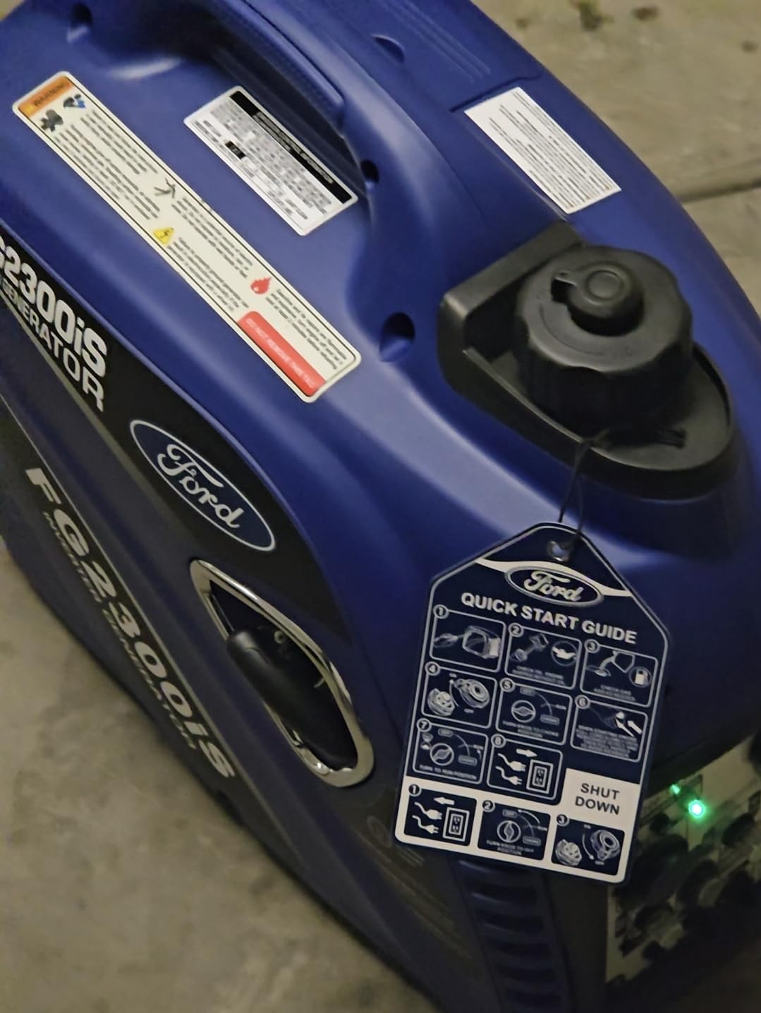 Ford 2300 Watt Gas Inverter Generator, Small Portable & Quiet, Home Use, Camping, Outdoor, CARB Compliant, Parallel Capability, Built Ford Tough, FG2300IS customer photo 1
