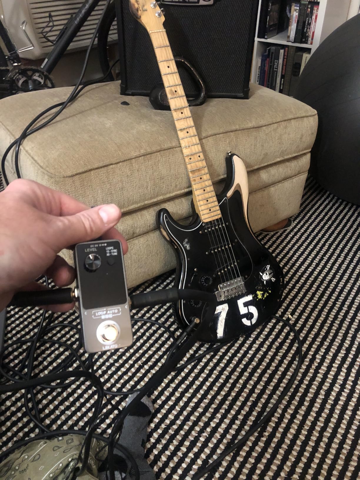 LEKATO Looper Pedal, Guitar Looper Pedal for Electric Guitar&Bass Loop Pedal with SYNC & Tuner Function Triple Effect Guitar Looper with LED Screen Unlimited Overdubs 3 Loops 18 Minutes Record Time customer photo 1