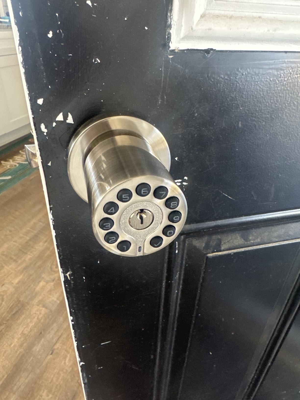 BOTHSTAR Keypad Door Knob with Key,Keyless Entry Door Lock, Code Locks Door Knob, Auto Lock,50 User Code, for Home,Office,Hotel,Bedroom,Garage,Not Deadbolt customer photo 1
