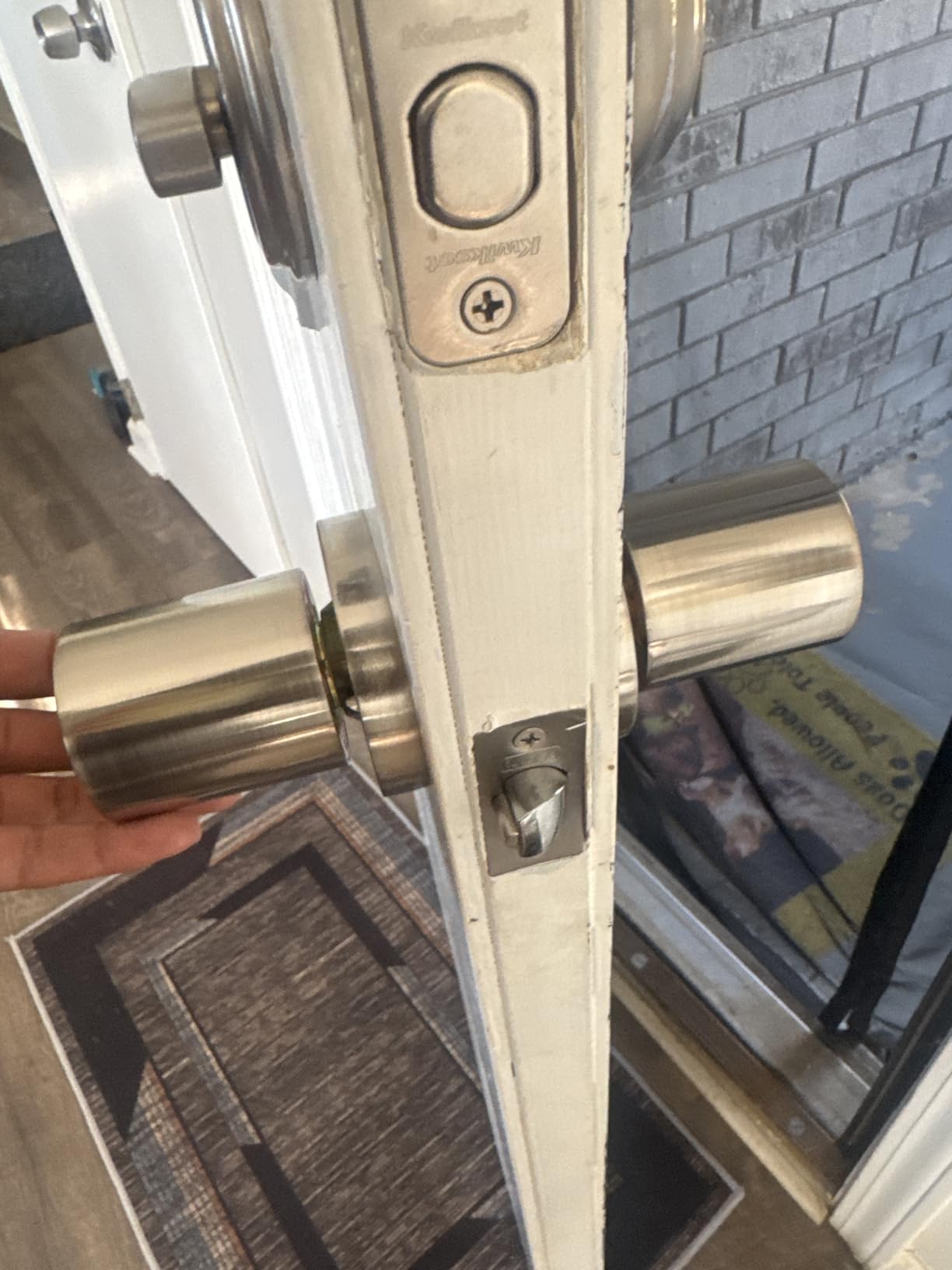 BOTHSTAR Keypad Door Knob with Key,Keyless Entry Door Lock, Code Locks Door Knob, Auto Lock,50 User Code, for Home,Office,Hotel,Bedroom,Garage,Not Deadbolt customer photo 2