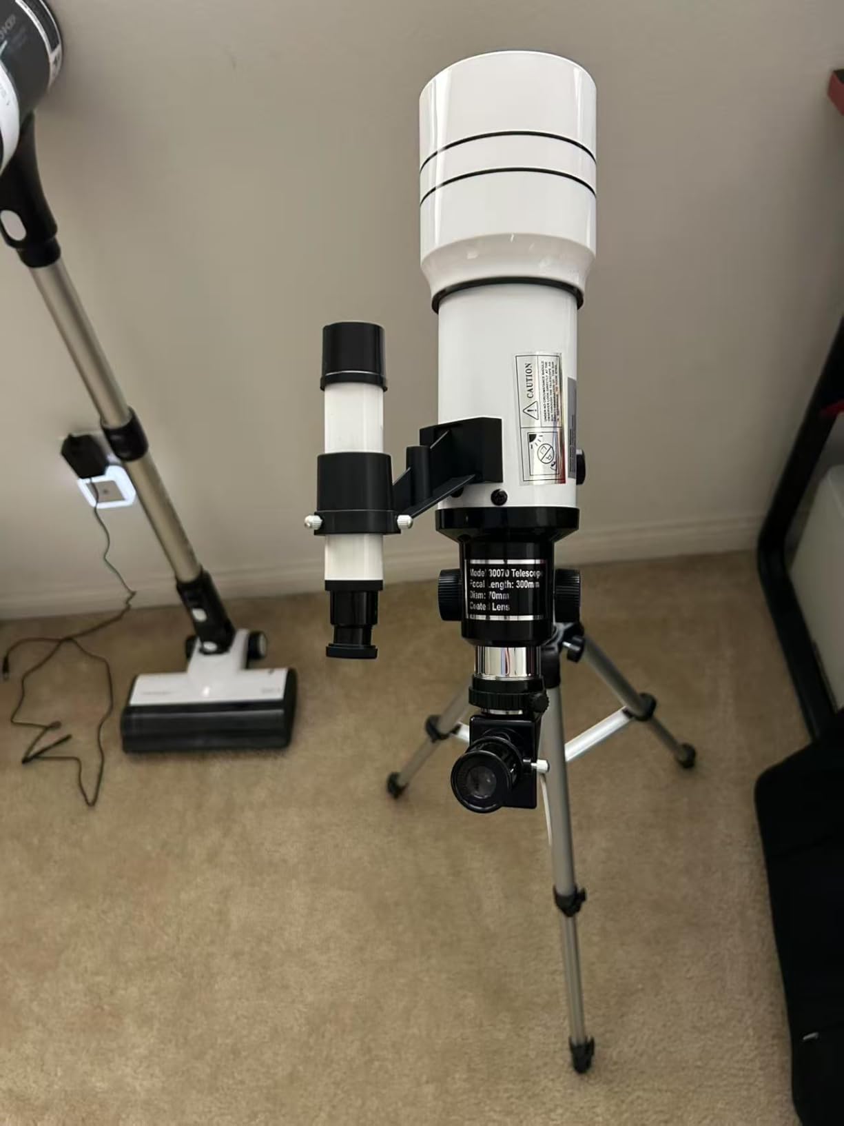 Telescope for Adults & Kids, 70mm Aperture Astronomical Refractor Telescopes for Astronomy Beginners (15X-150X), 300mm Portable Telescope with an Phone Adapter & A Wireless Remote customer photo 2