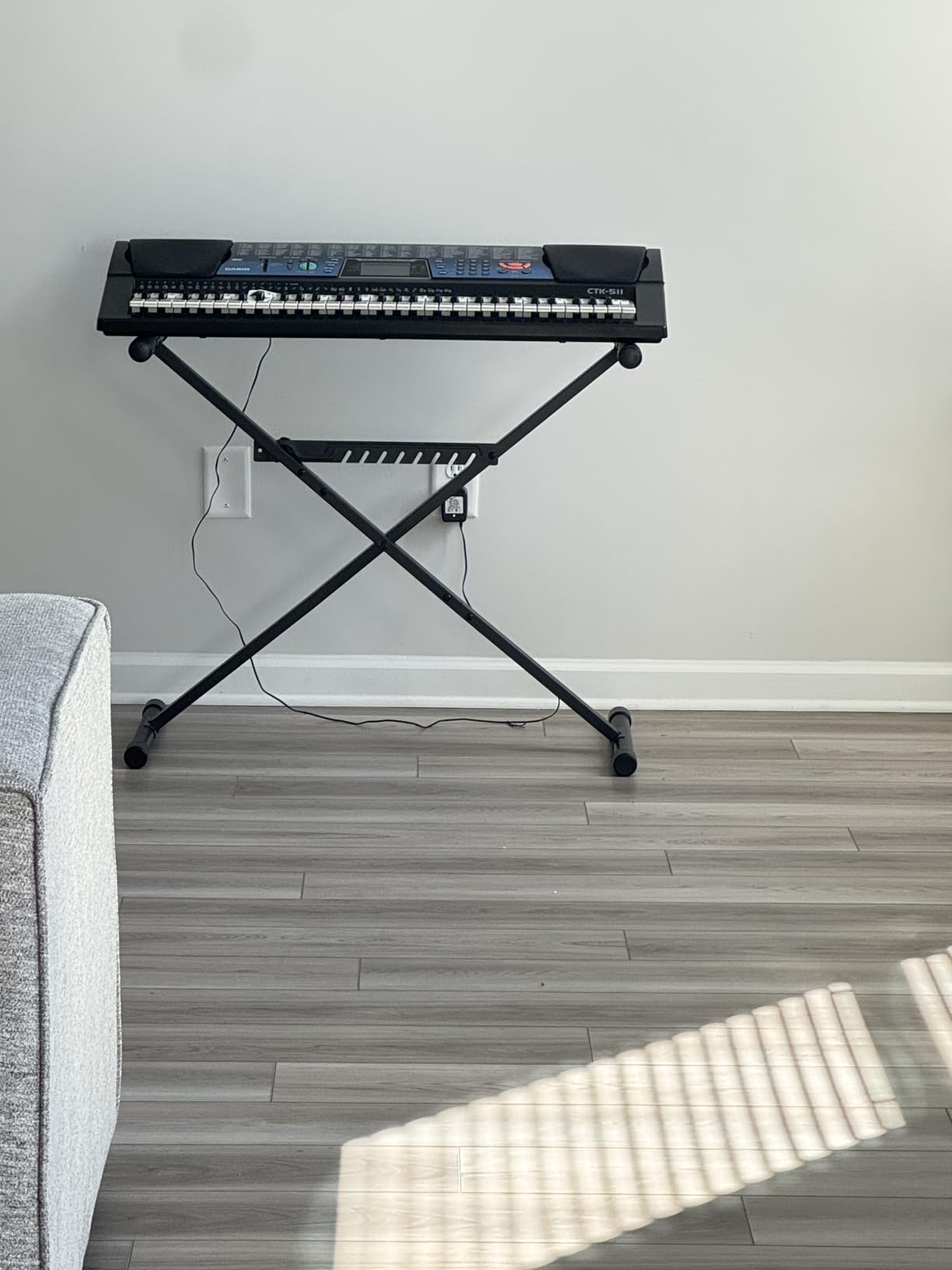 GLEAM Keyboard Stand - Digital Piano Stand, Single X Style, Black (Capacity: 100 lb) customer photo 2