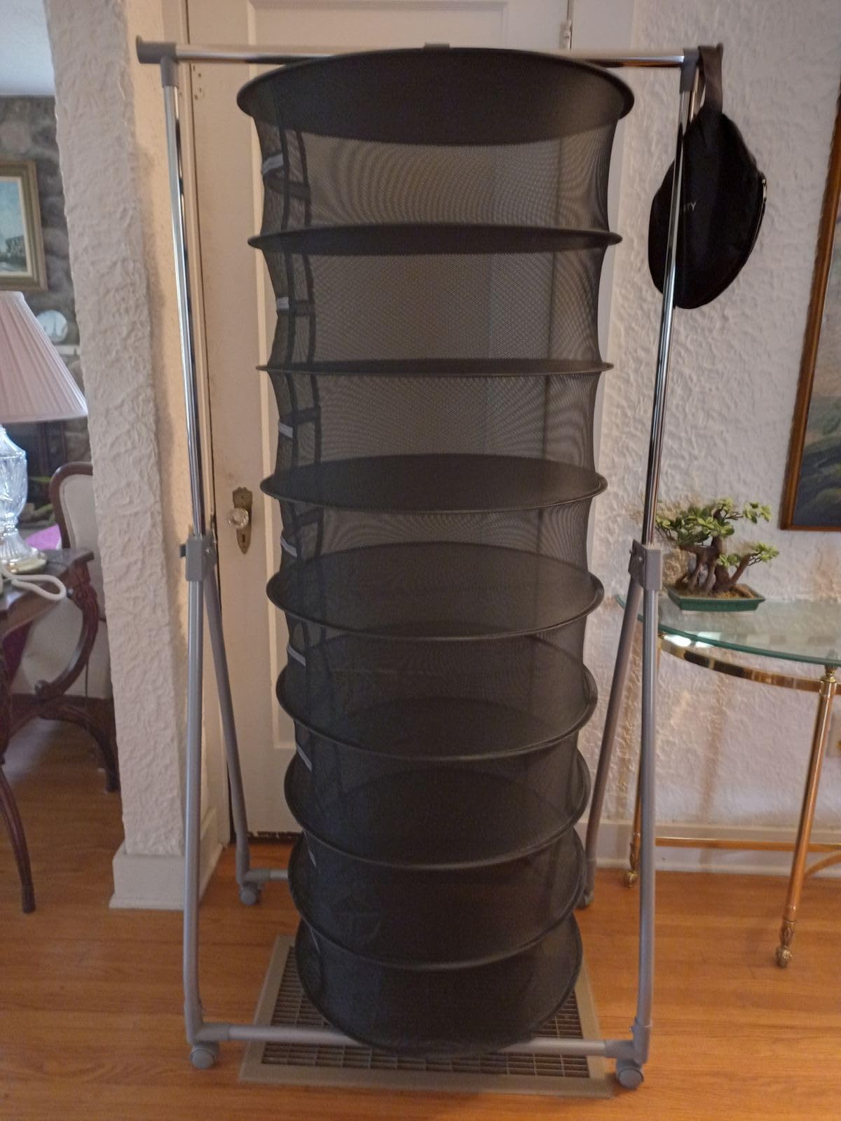 AC Infinity Herb Drying Rack, 4-Layer Hanging Mesh Net for Plants, Seeds, and Buds, 18