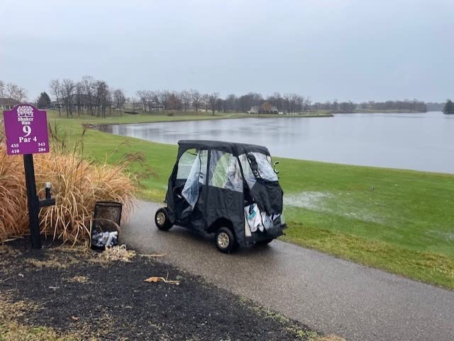 10L0L Golf Cart Deluxe Driving Enclosure 2 Passenger Fits EZGO TXT & RXV Golf Cart Only, Heavy Duty 600D Waterproof Portable Drivable Golf Cart Storage Cover Enclosure customer photo 2
