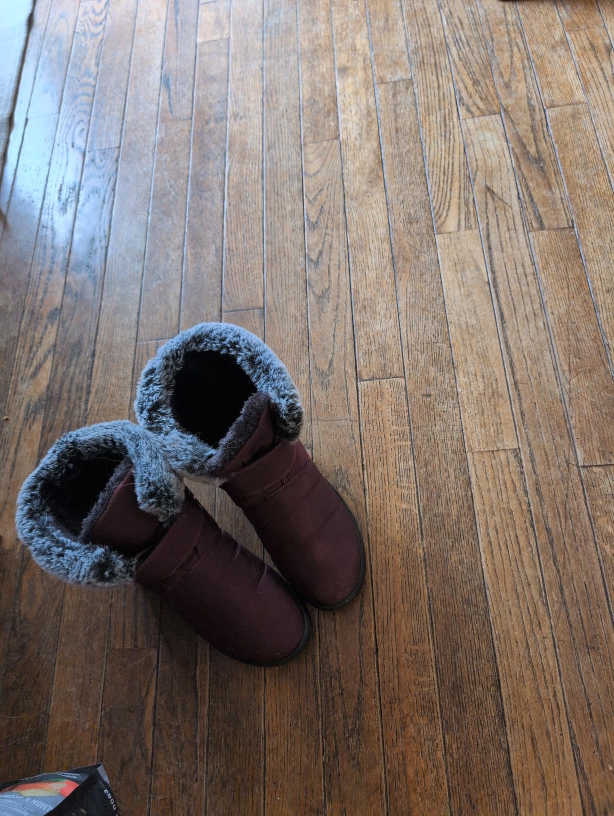 Women Winter Snow Boots: Fur Lined Warm Slip On Boots for Women Waterproof Booties Comfortable Outdoor customer photo 1