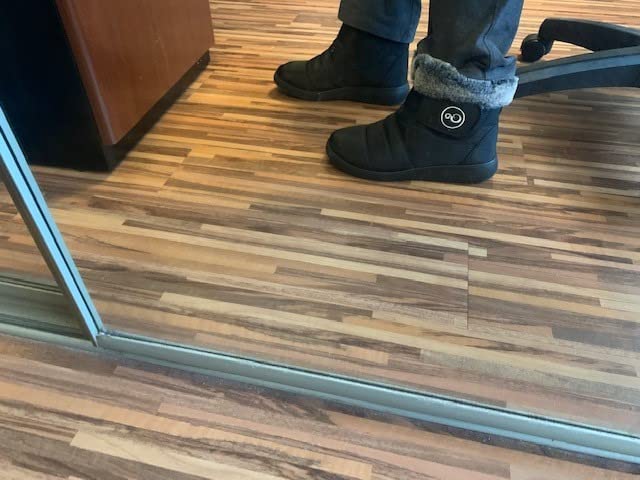 Women Winter Snow Boots: Fur Lined Warm Slip On Boots for Women Waterproof Booties Comfortable Outdoor customer photo 2