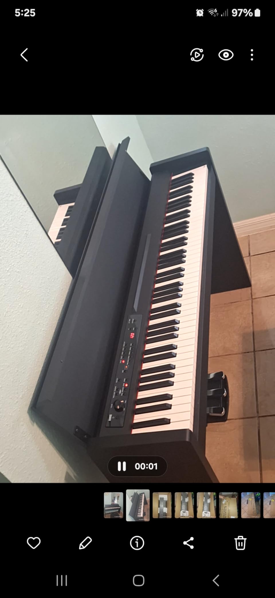 Korg LP-380U Digital Home Piano with 88-Key Fully Weighted Keyboard, Built-in Speakers, Furniture Stand, and 3-Pedal Unit customer photo 1