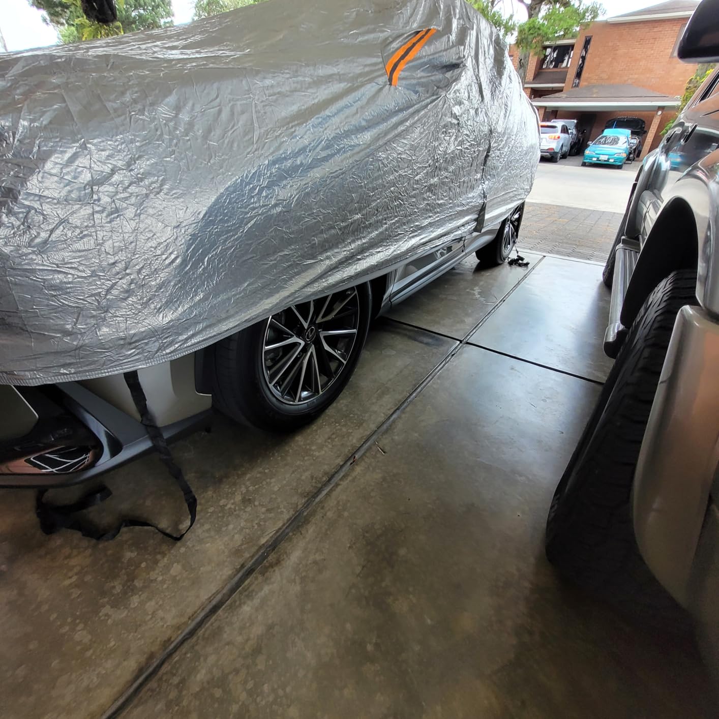 EzyShade 10-Layer Car Cover Waterproof All Weather - See Vehicle Size-Chart - Car Covers for Automobiles & Car Snow Cover - Full Exterior Covers - Winter Rain Sun SUV Sedan. Size A4 (See SizeChart) customer photo 2