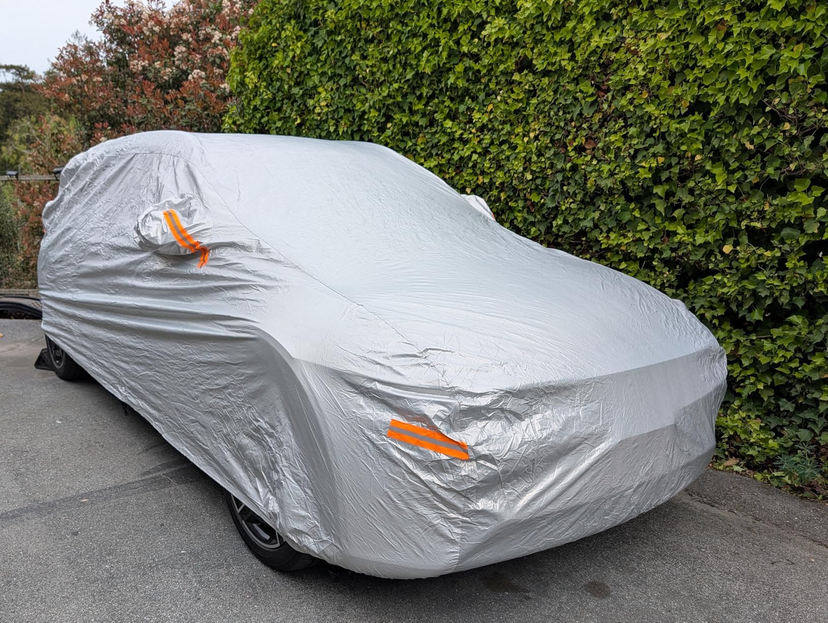 EzyShade 10-Layer Car Cover Waterproof All Weather. See Vehicle Size-Chart for Accurate Fit. Outdoor Full Exterior Covers for Automobiles Sedan Hatch SUV Rain Sun Protection. Size A5 (See SizeChart) customer photo 1