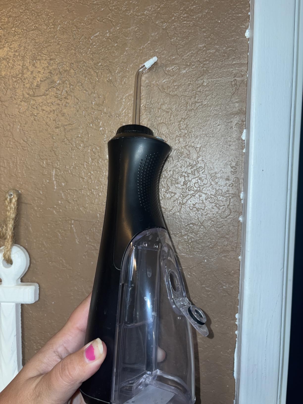 Cordless Pearl Rechargeable Portable Water Flosser for Teeth, Gums, Braces Care and Travel, Extra Quiet, 4 Flossing Tips - ADA Accepted, WF-13 White, Amazon Exclusive customer photo 2