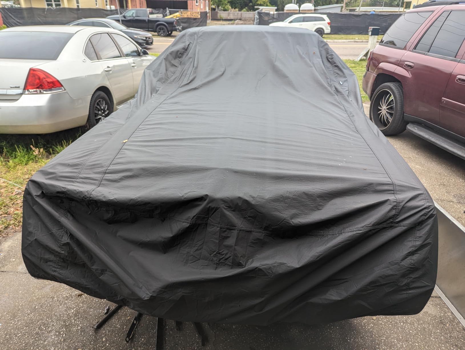 CarsCover Retro Classic Megashield Car Cover Heavy Duty All Weatherproof Waterproof Automobiles Indoor Outdoor Snow Rain Dust UV Protection (Fit up to 205 inch Length) customer photo 1