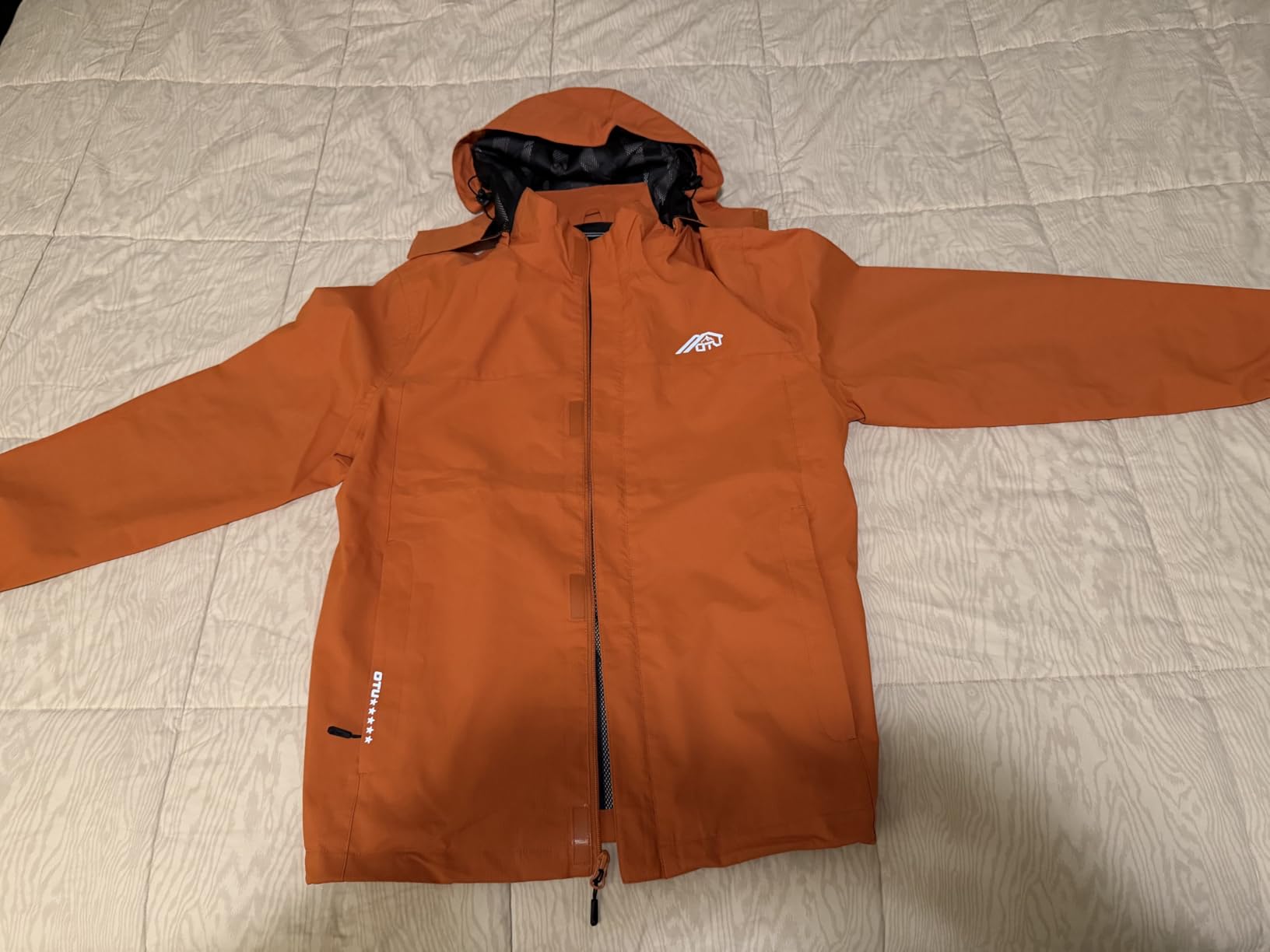 OTU Men's Lightweight Waterproof Hooded Rain Jacket customer photo 1